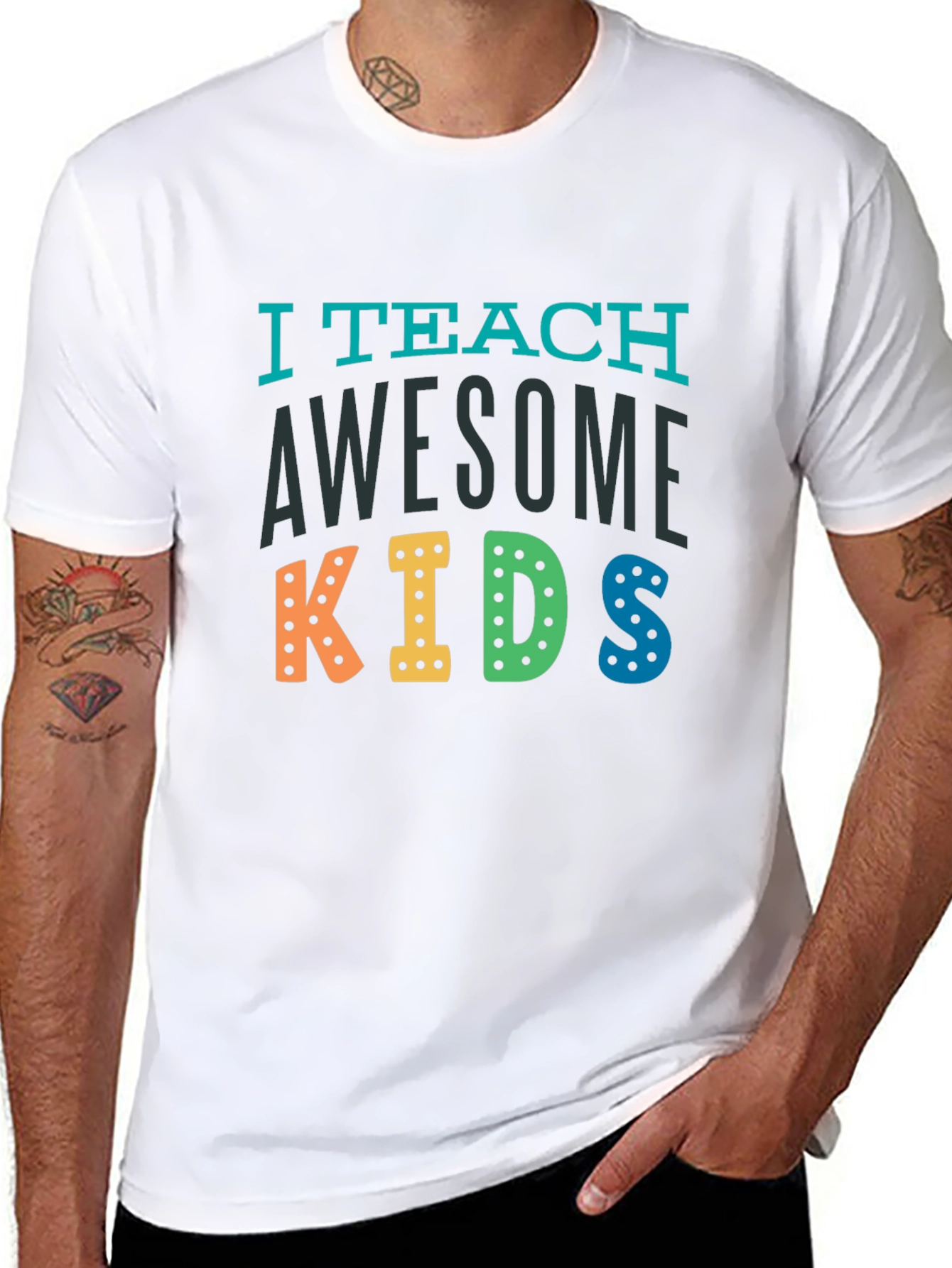I Teach Awesome Kids Teacher T-Shirt