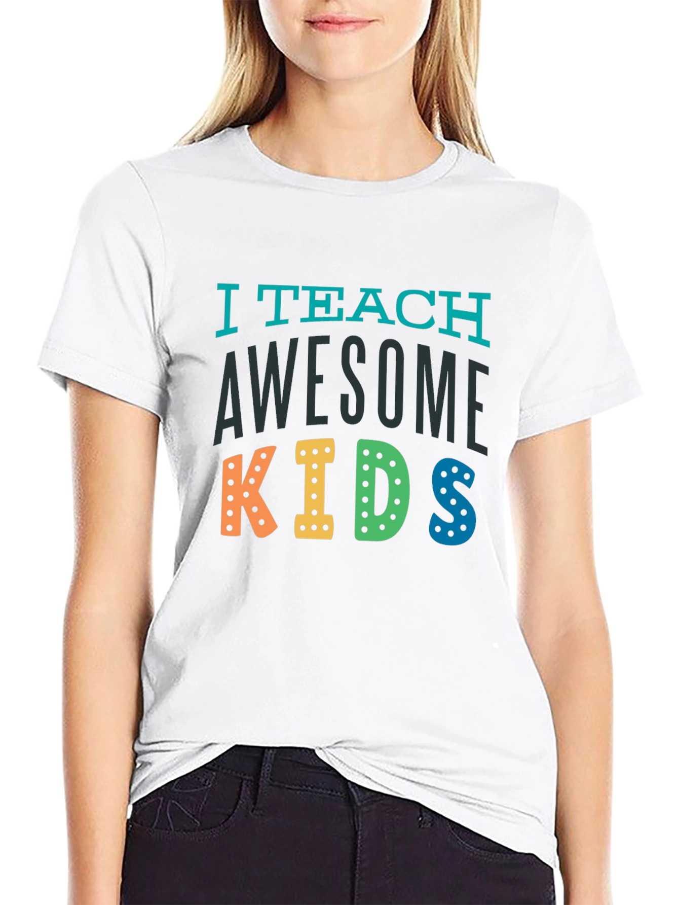 I Teach Awesome Kids Teacher T-Shirt