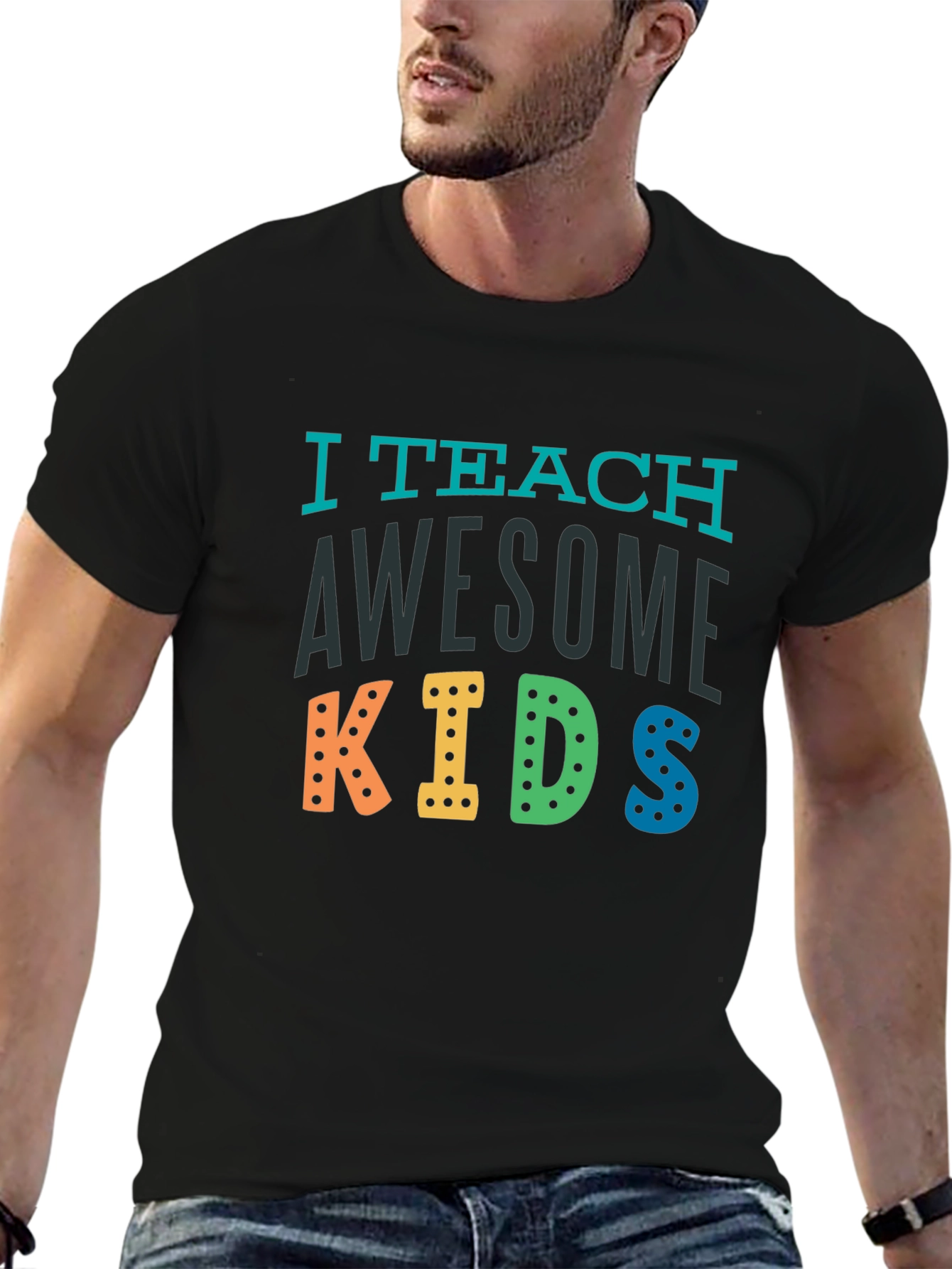I Teach Awesome Kids Teacher T-Shirt