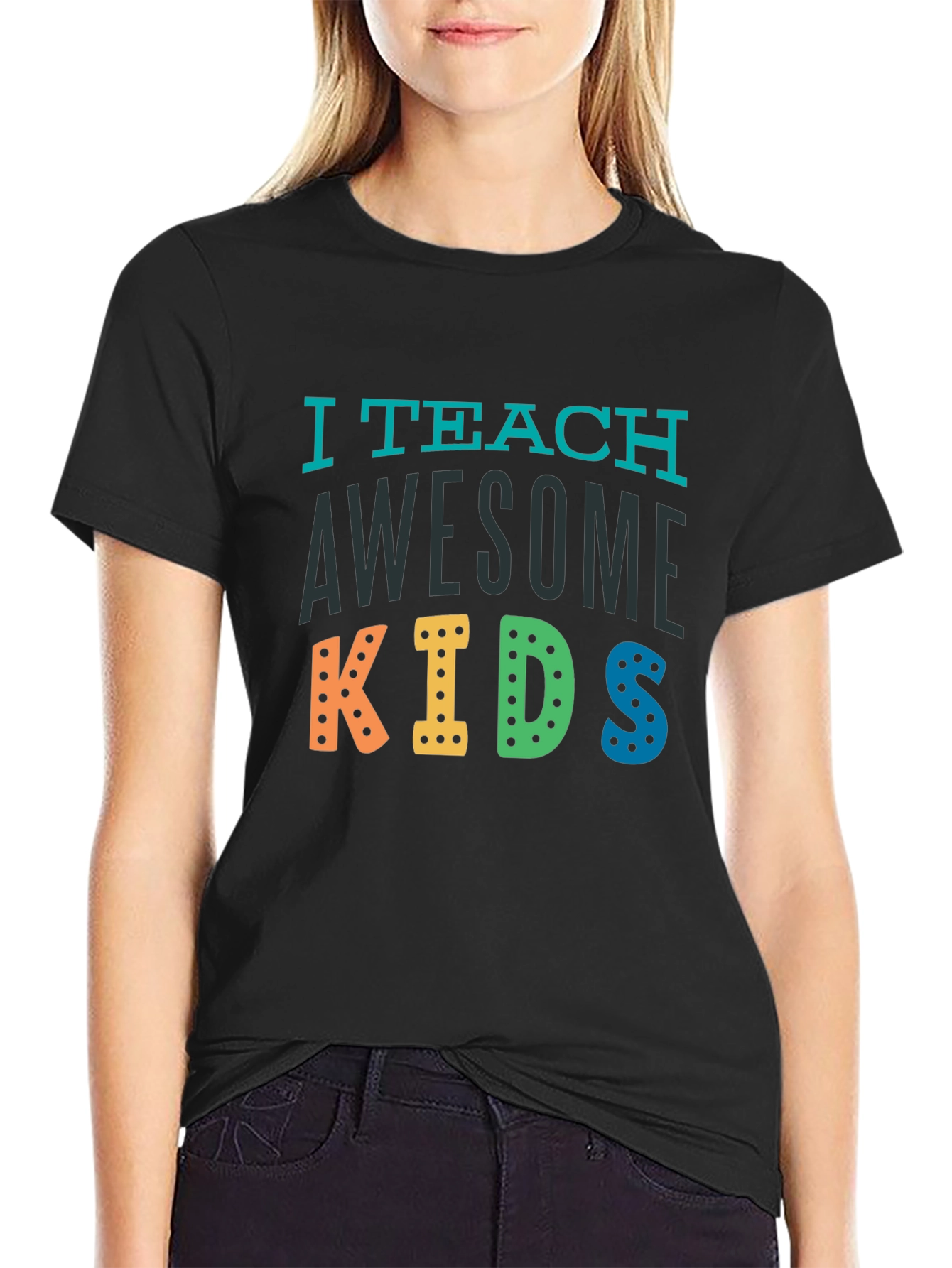 I Teach Awesome Kids Teacher T-Shirt