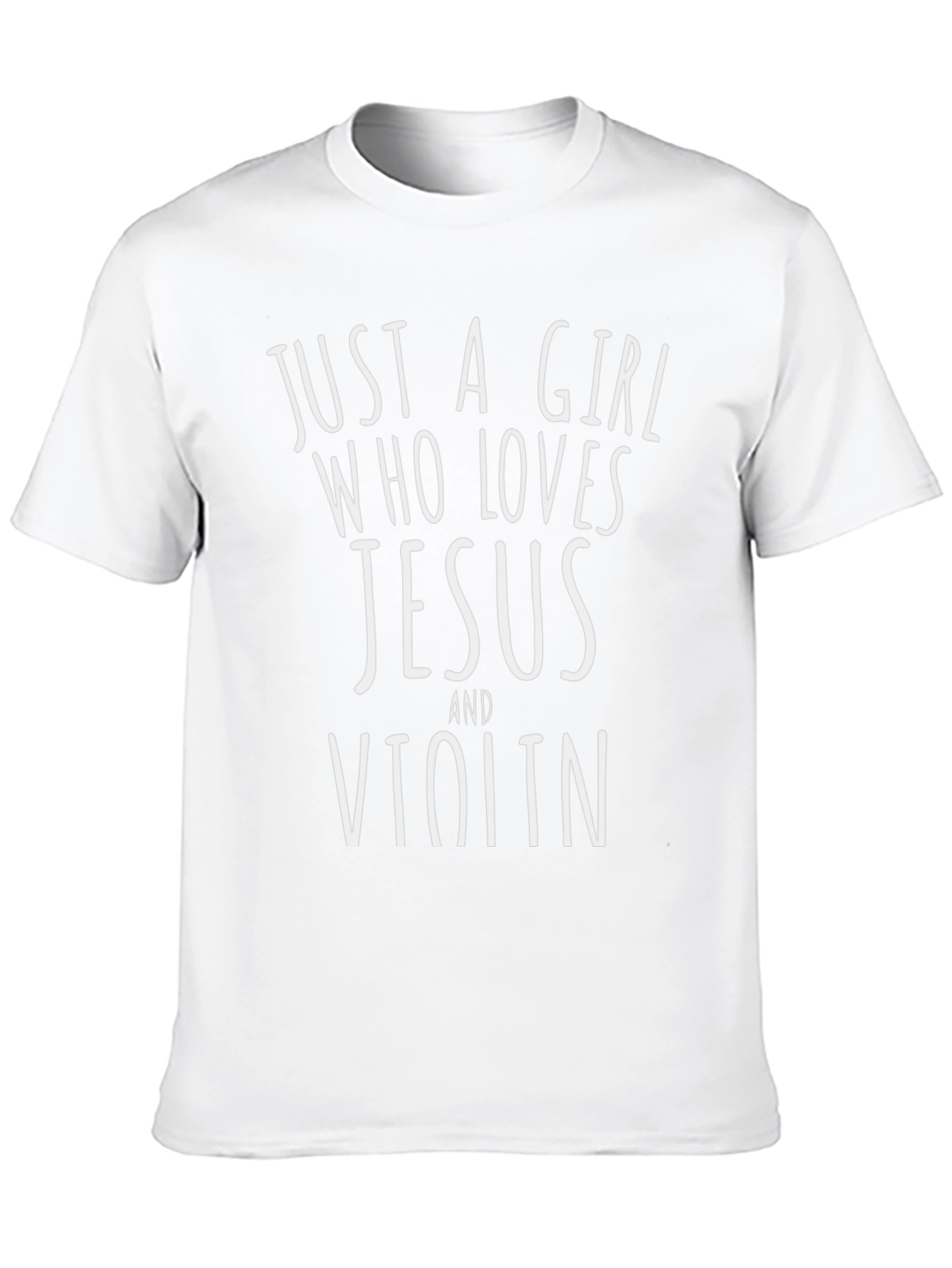 Just a Girl Who Loves Jesus and Violin T-Shirt
