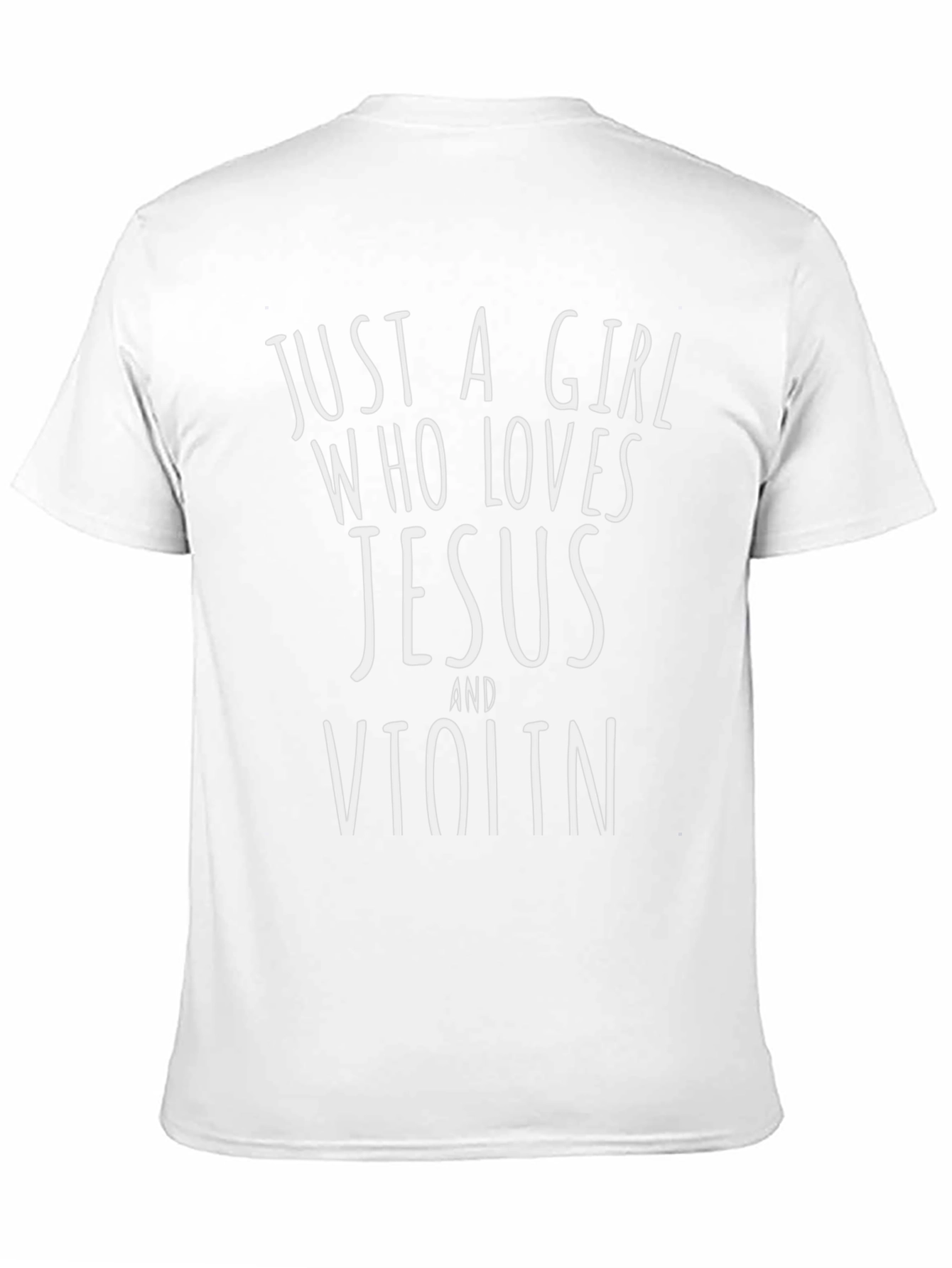Just a Girl Who Loves Jesus and Violin T-Shirt