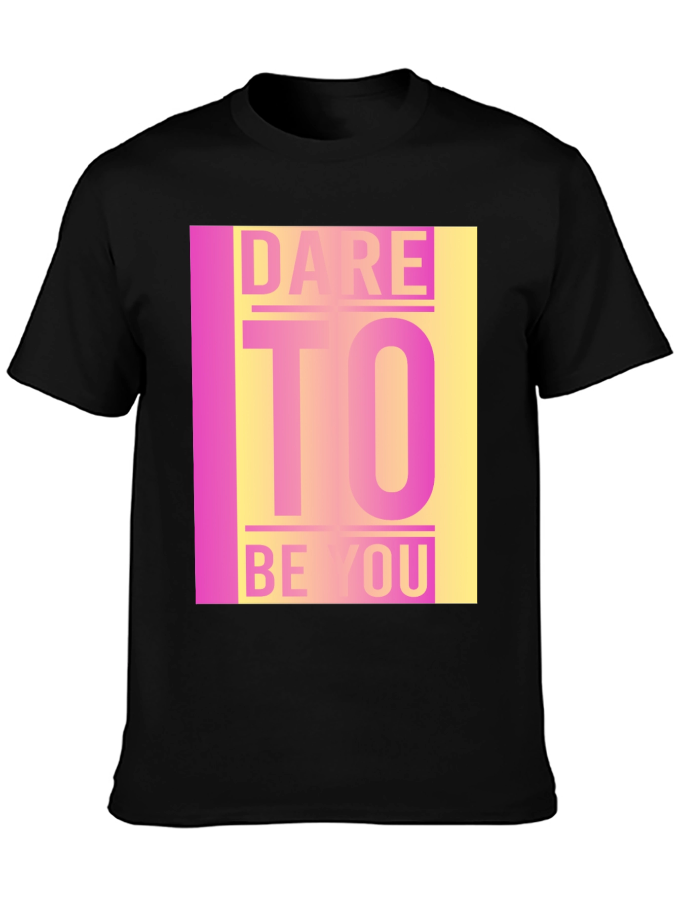 Dare to Be You Graphic Tee - Black