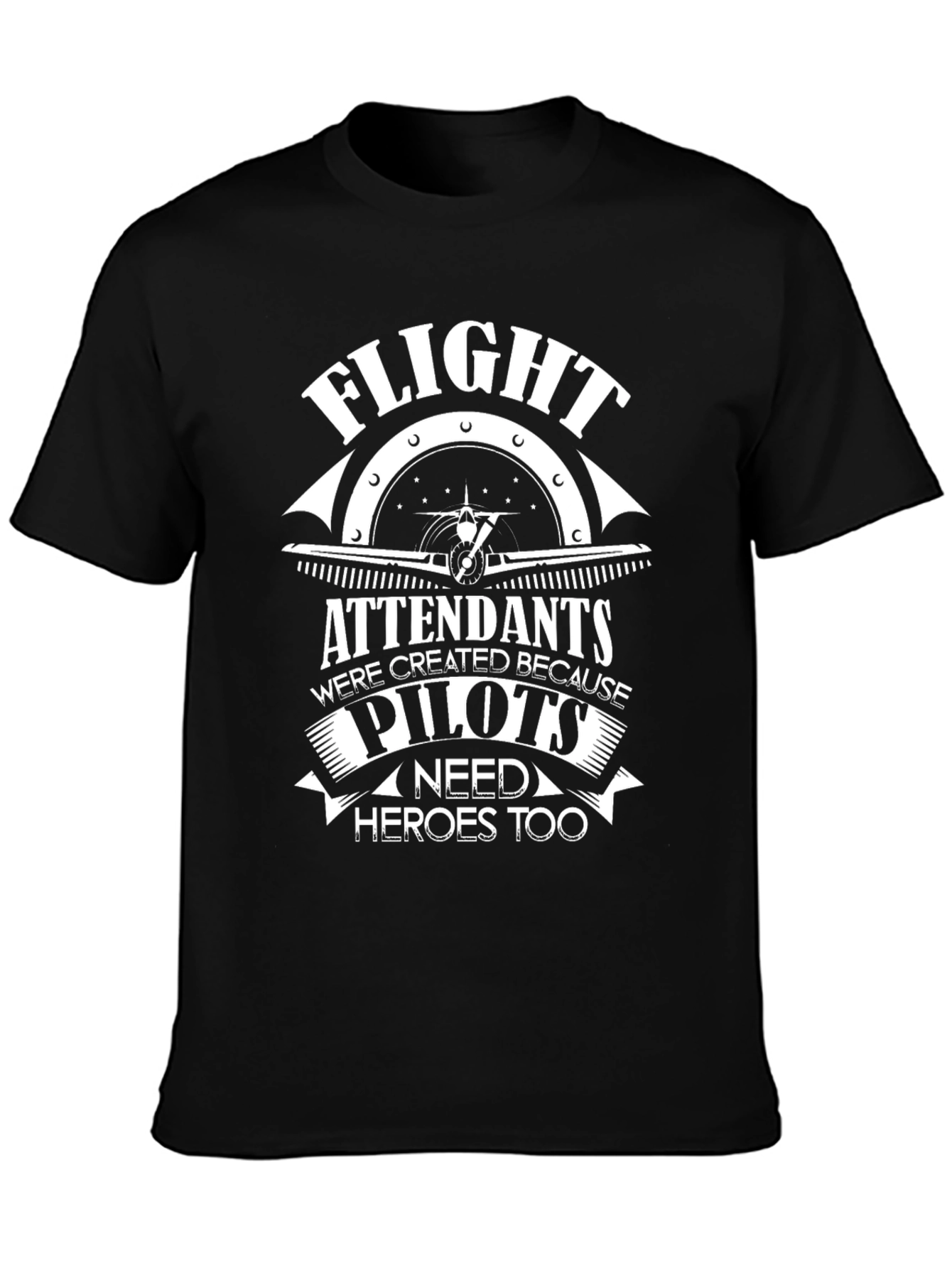 Flight Attendant Pilot Hero T-Shirt