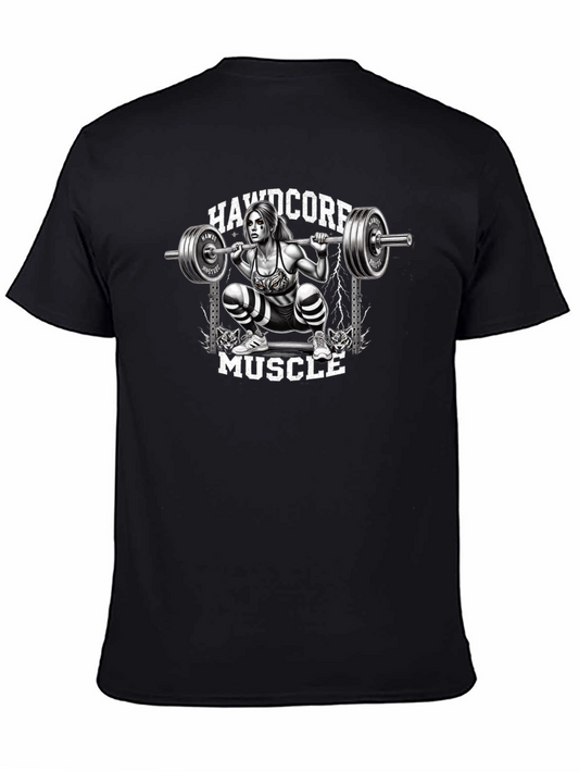 Hardcore Muscle Squat Graphic Tee