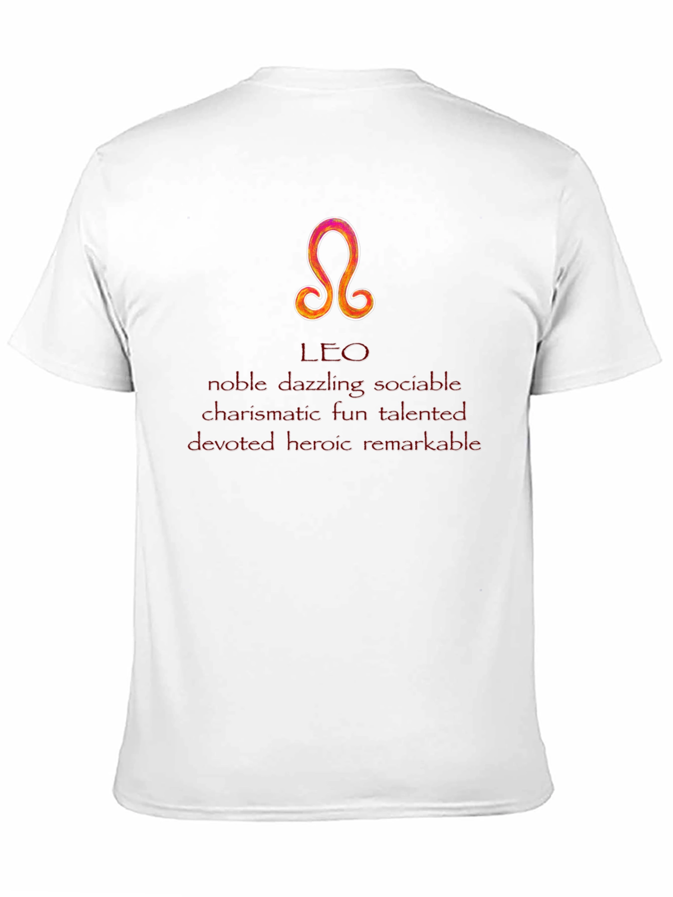 Leo Zodiac Sign T-Shirt - Noble & Talented