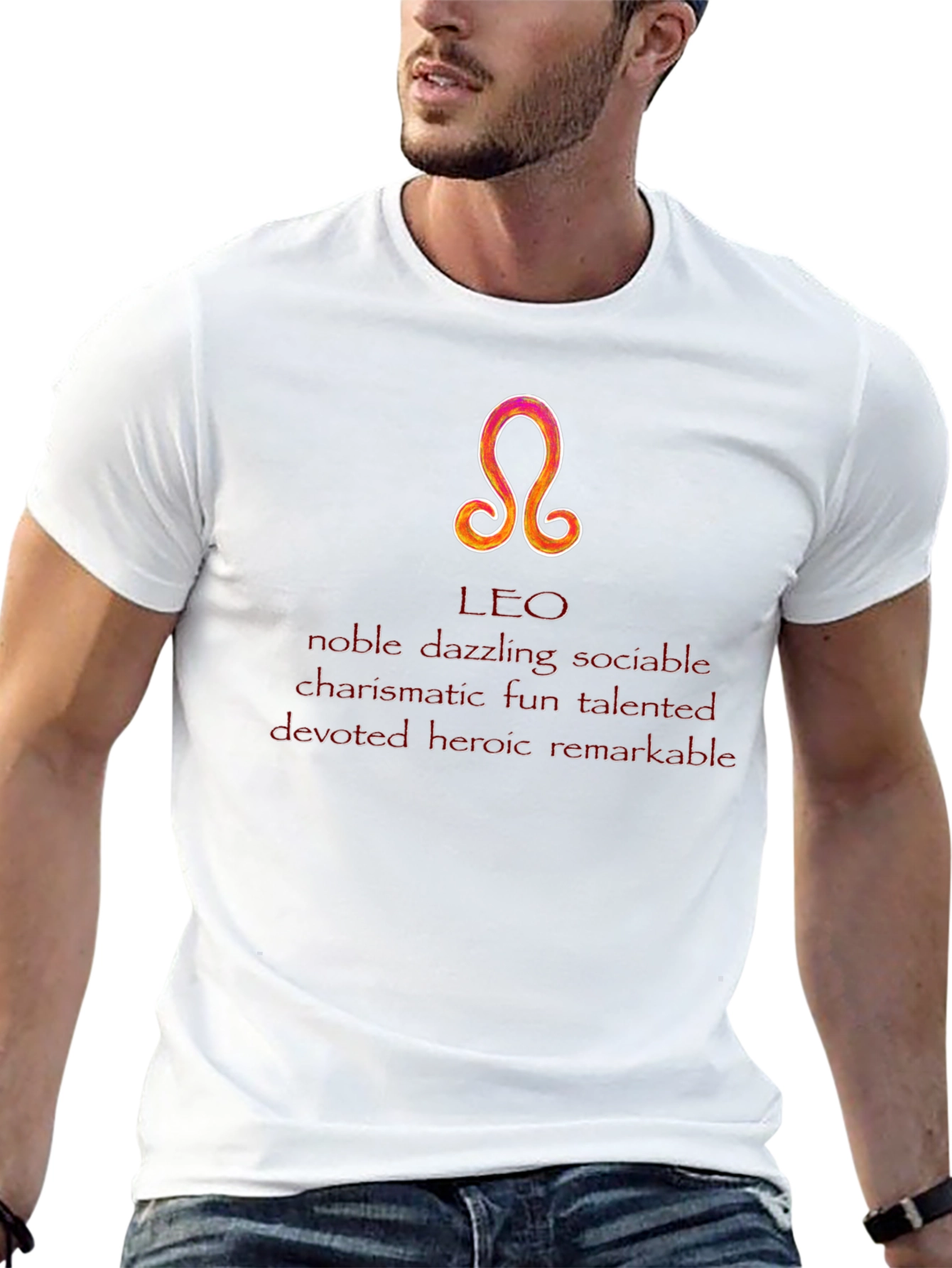 Leo Zodiac Sign T-Shirt - Noble & Talented