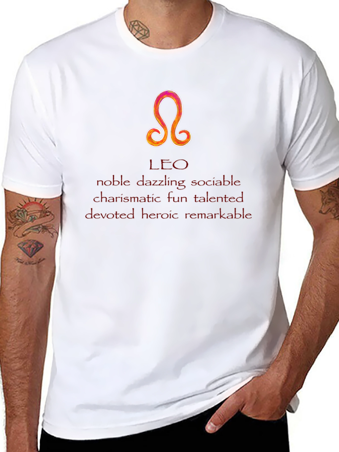 Leo Zodiac Sign T-Shirt - Noble & Talented
