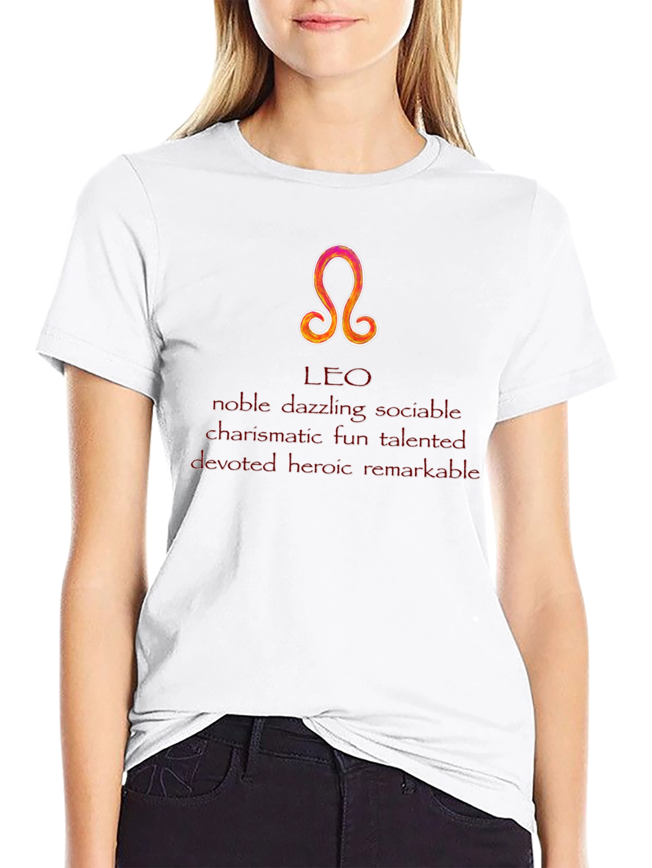 Leo Zodiac Sign T-Shirt - Noble & Talented