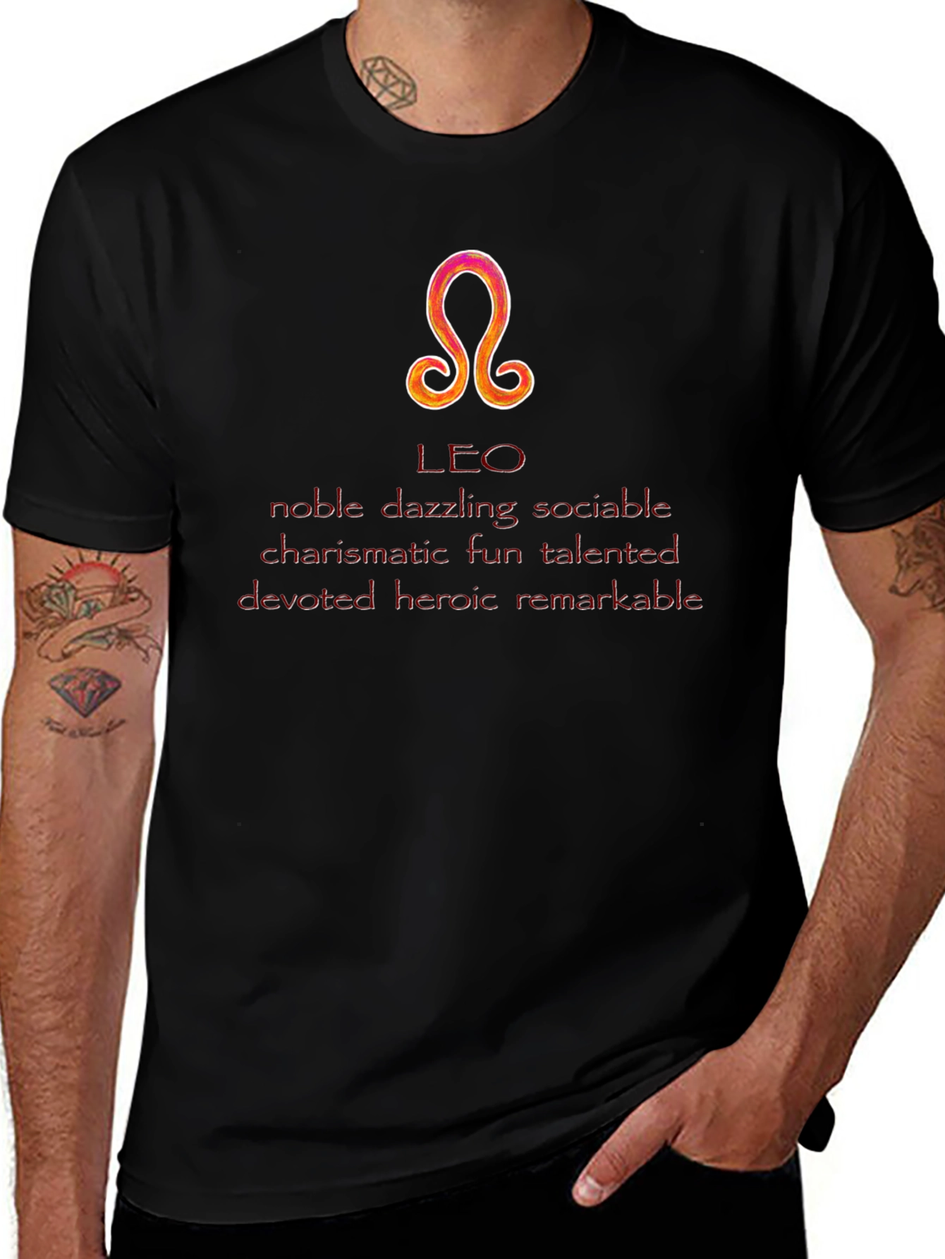 Leo Zodiac Sign T-Shirt - Noble & Talented