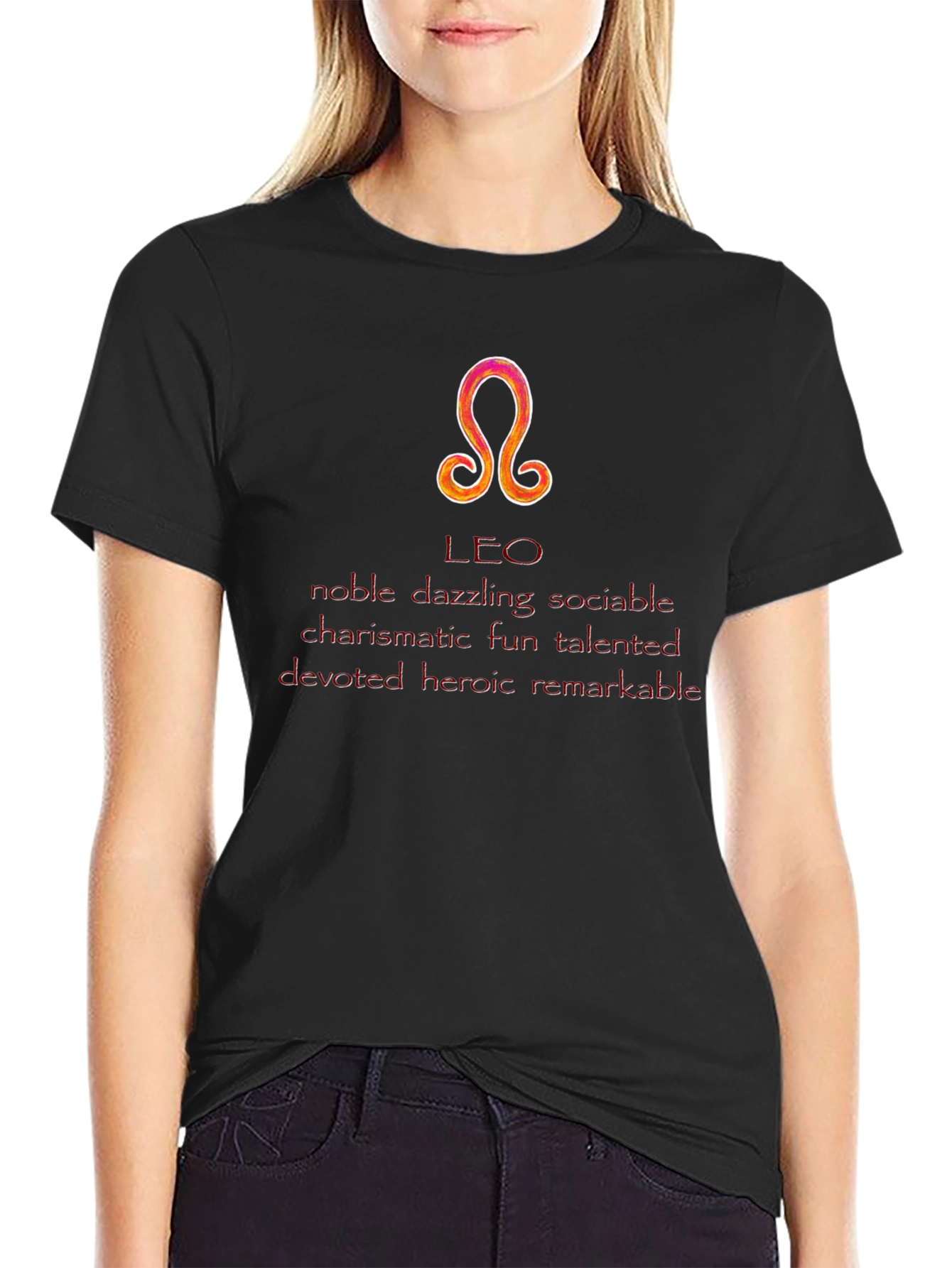Leo Zodiac Sign T-Shirt - Noble & Talented