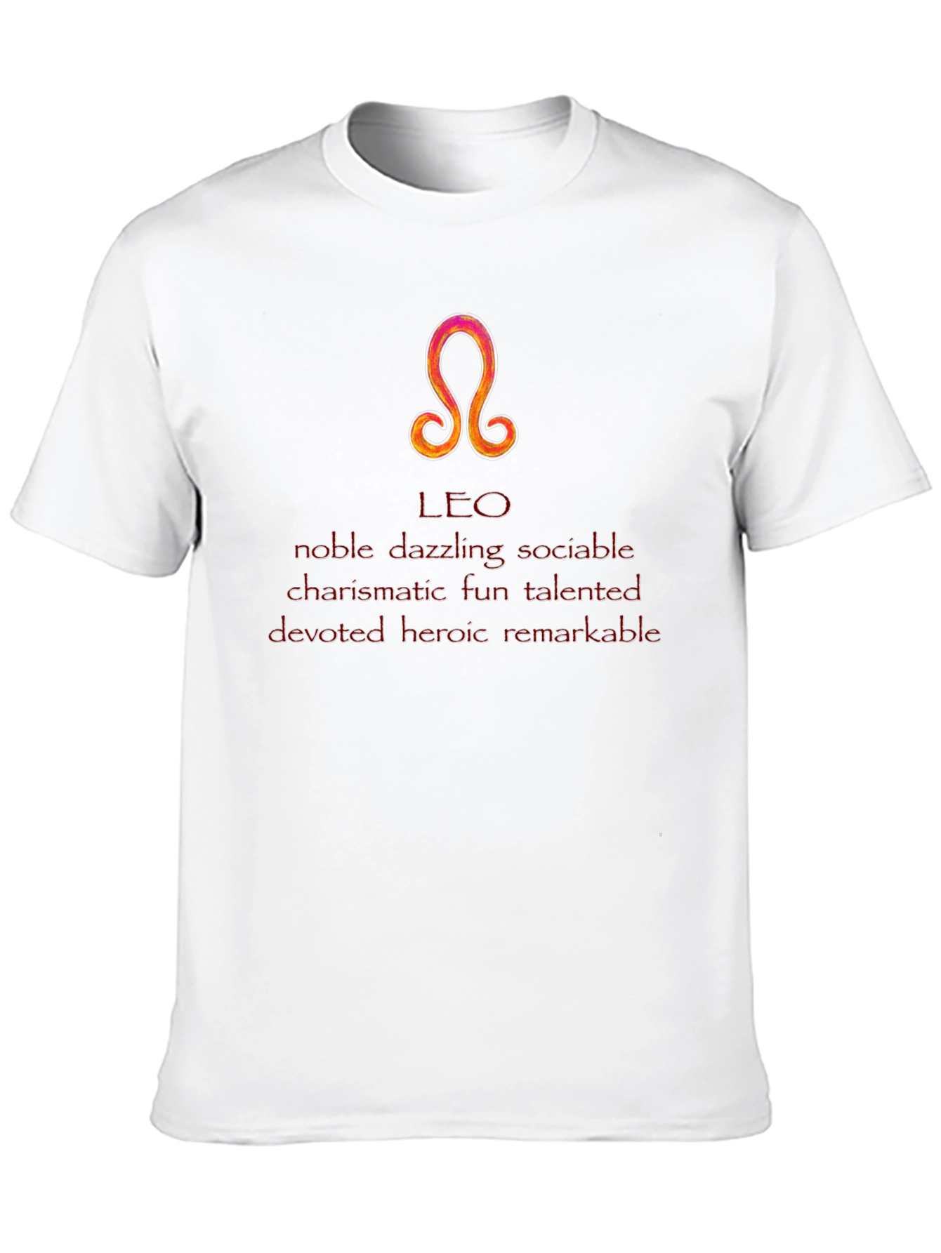 Leo Zodiac Sign T-Shirt - Noble & Talented