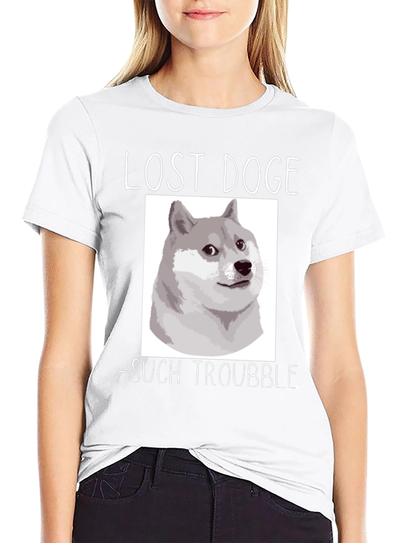 Lost Doge T-Shirt - Such Trouble Meme Tee