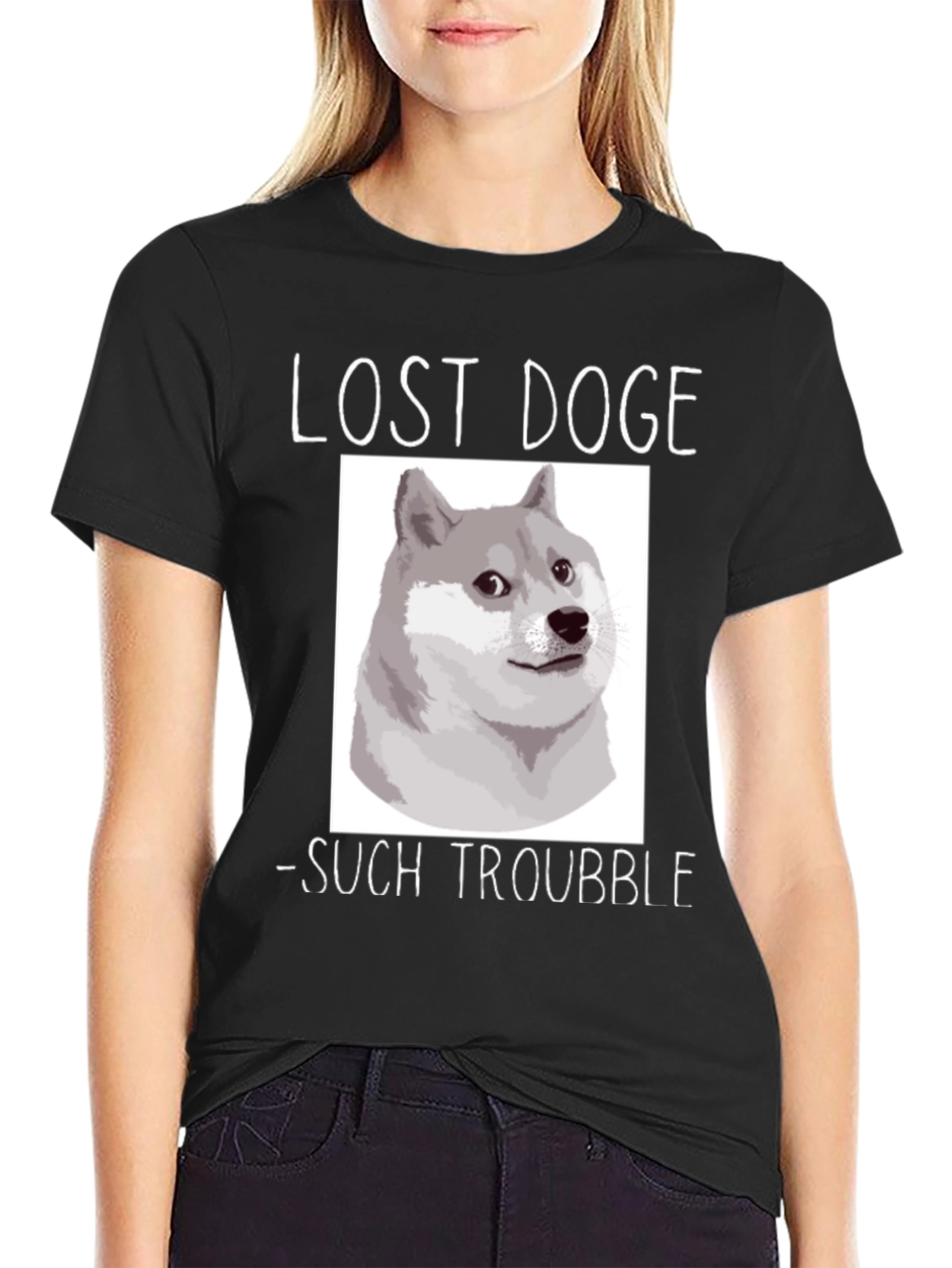 Lost Doge T-Shirt - Such Trouble Meme Tee