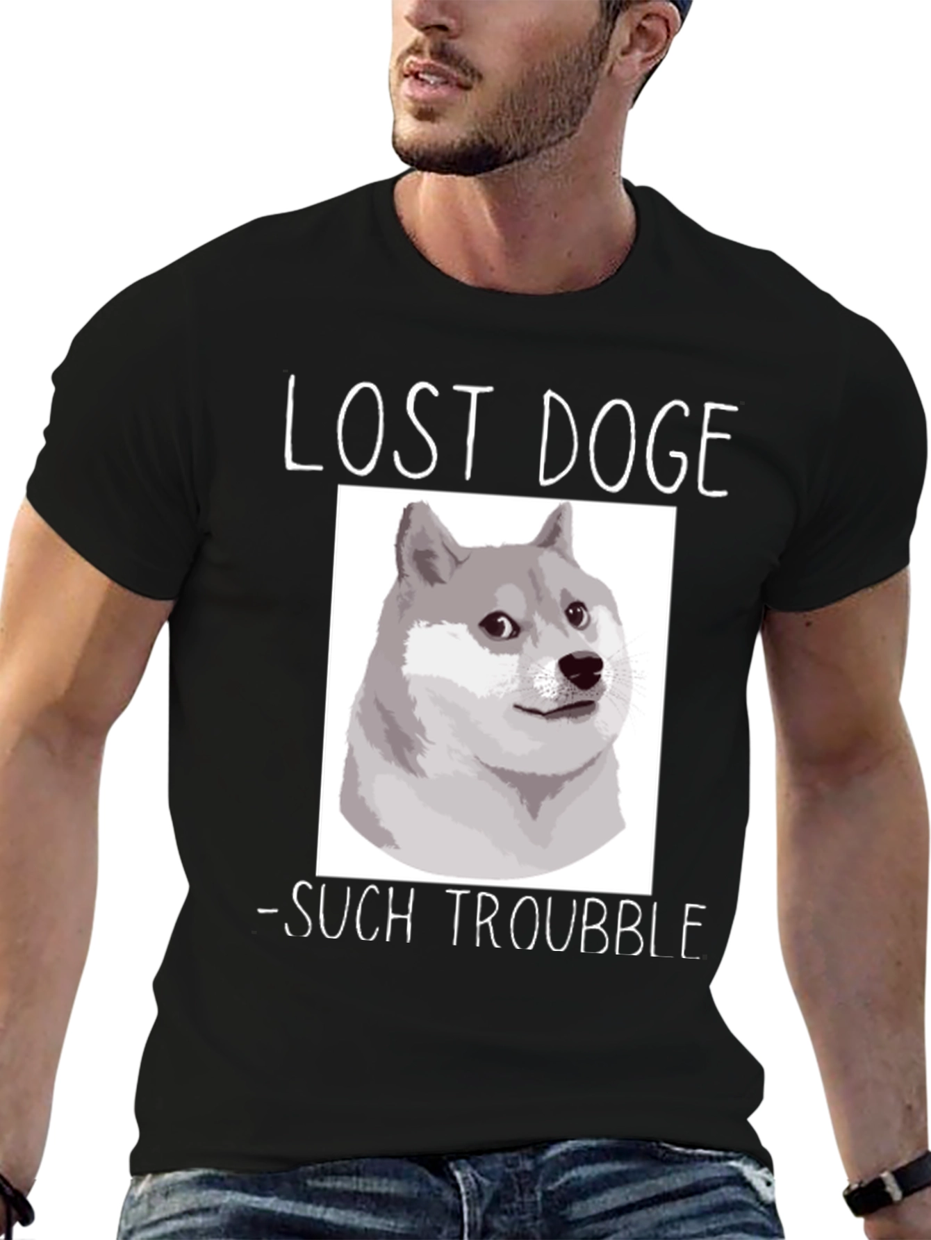Lost Doge T-Shirt - Such Trouble Meme Tee