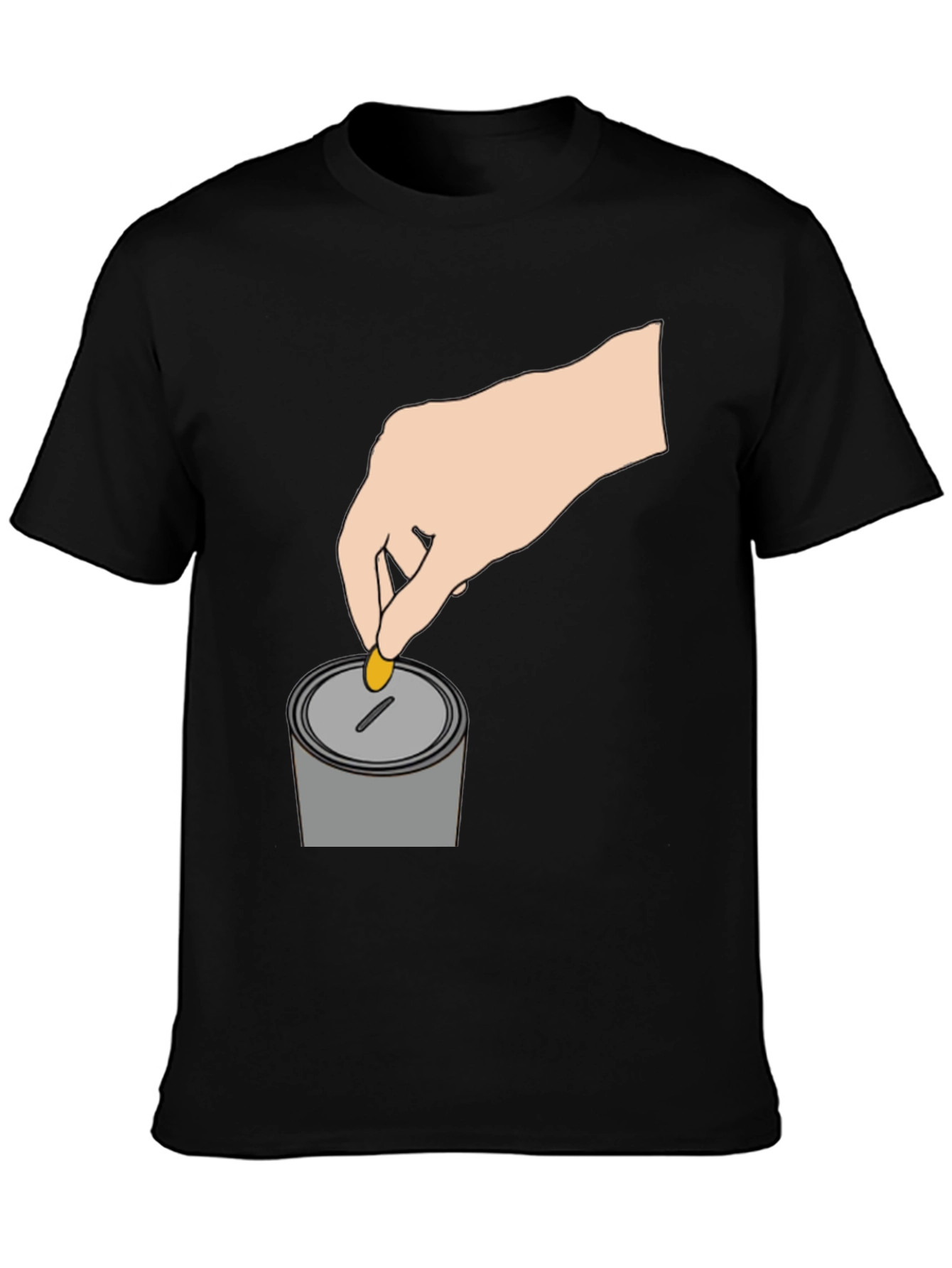 Donate Coin T-Shirt - Black