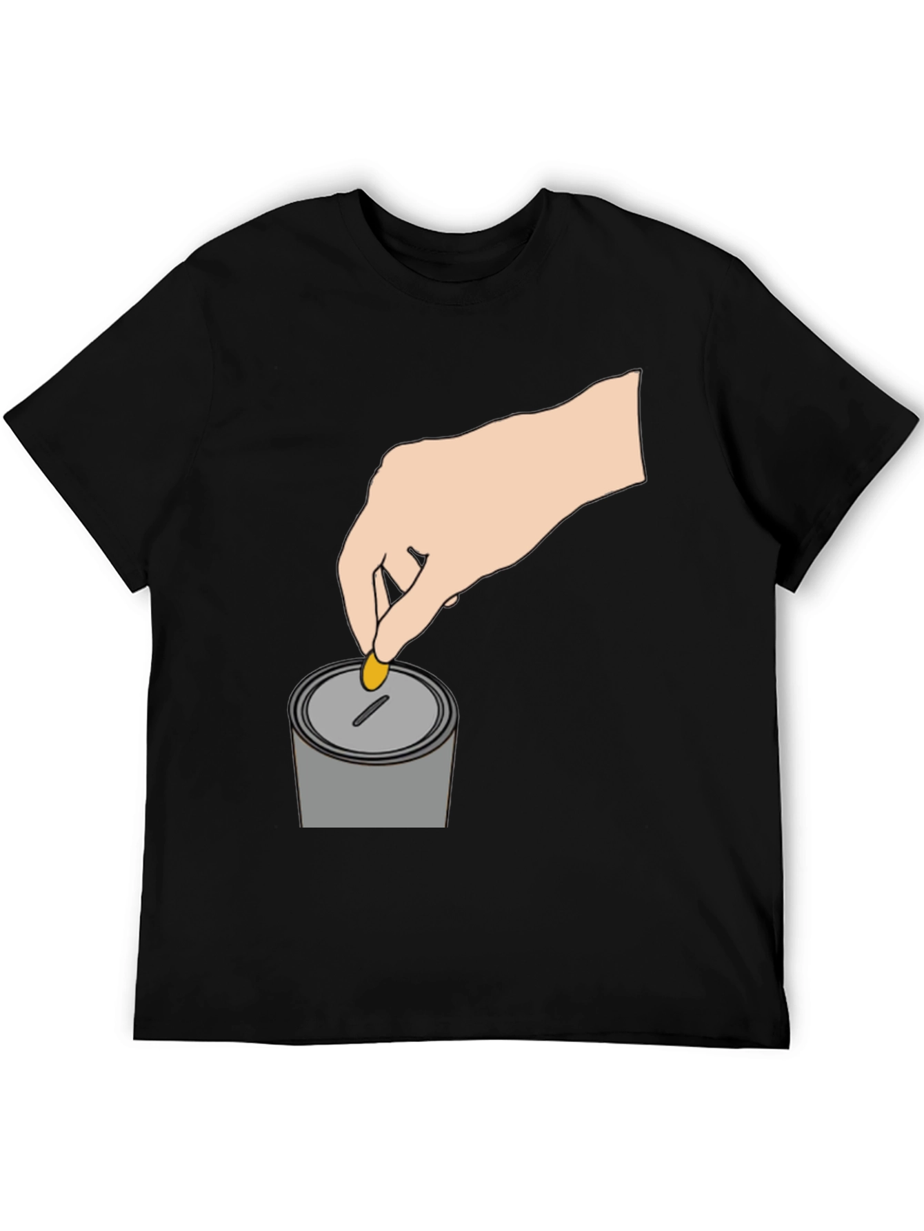 Donate Coin T-Shirt - Black