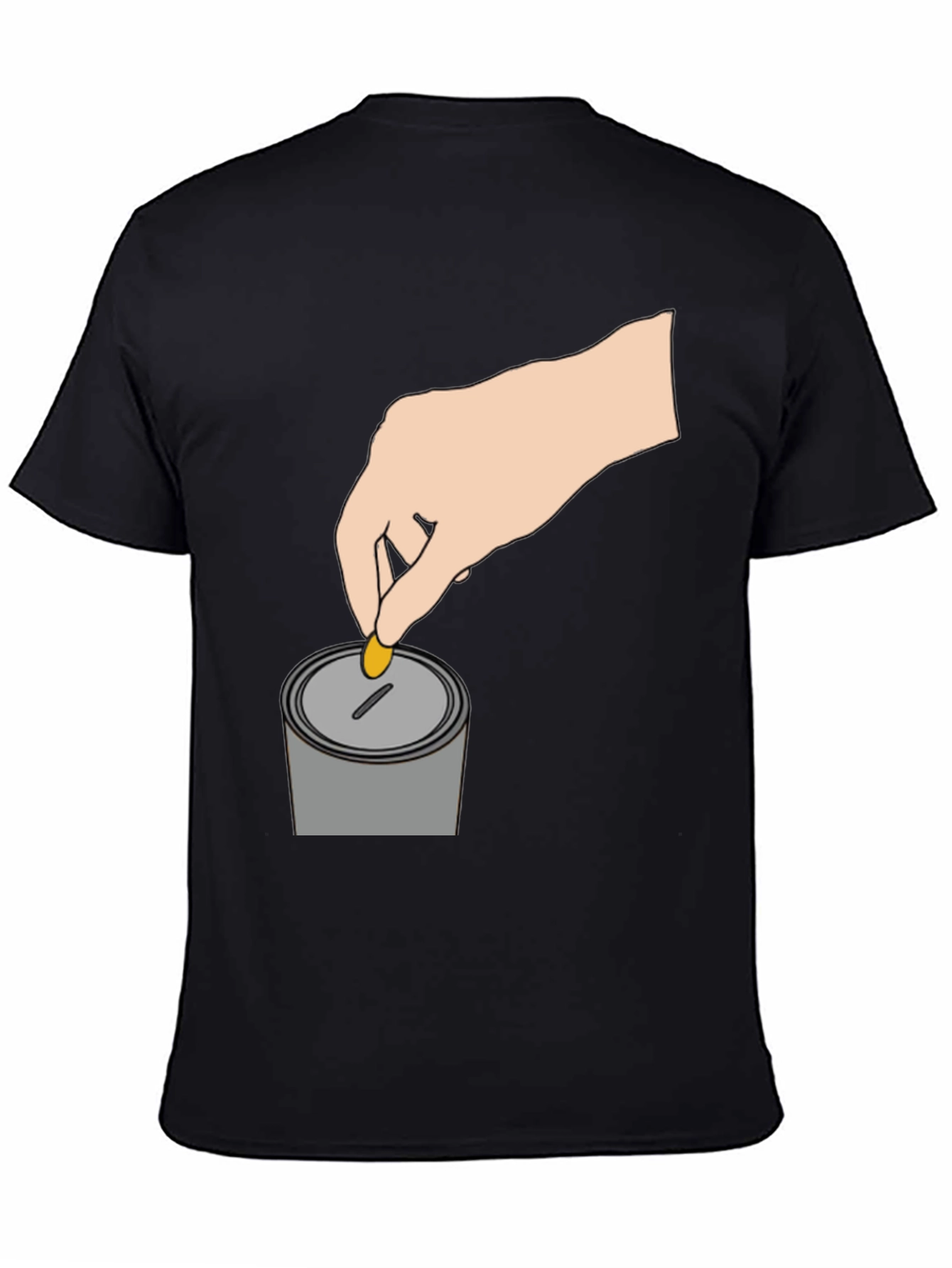 Donate Coin T-Shirt - Black