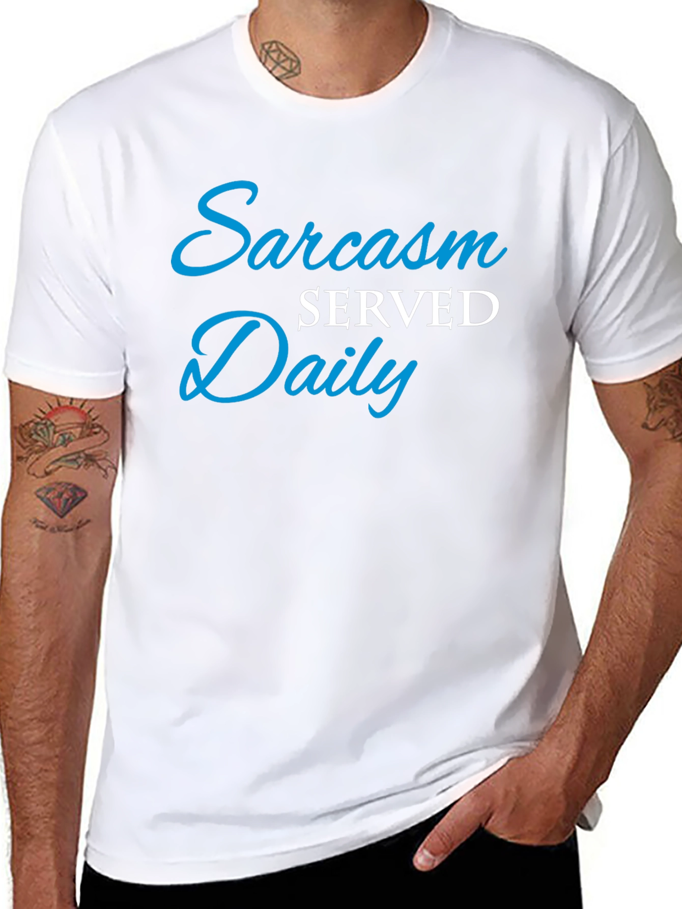 Sarcasm Served Daily T-Shirt - Funny Graphic Tee