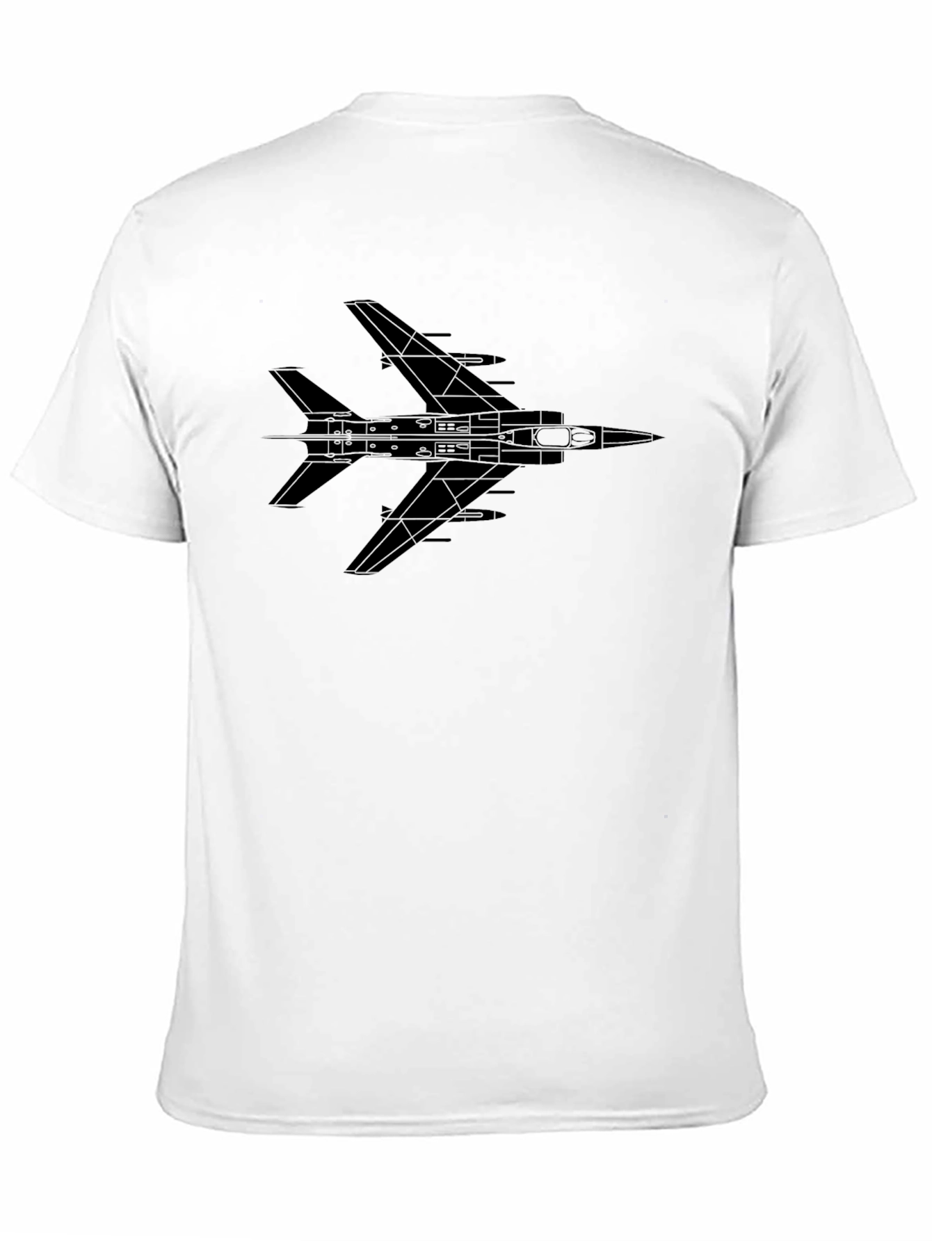 Jet Fighter Graphic Tee - Black