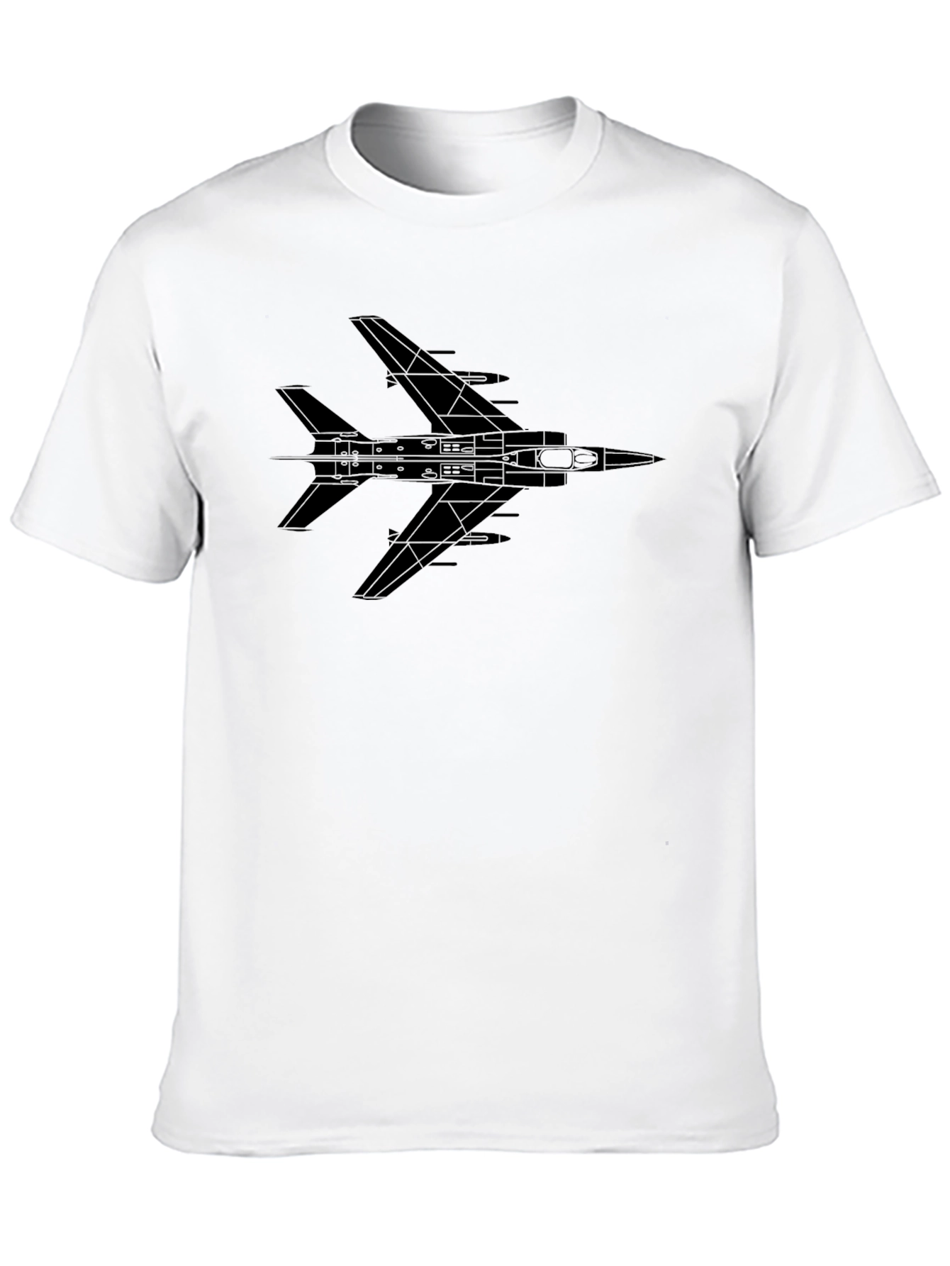 Jet Fighter Graphic Tee - Black