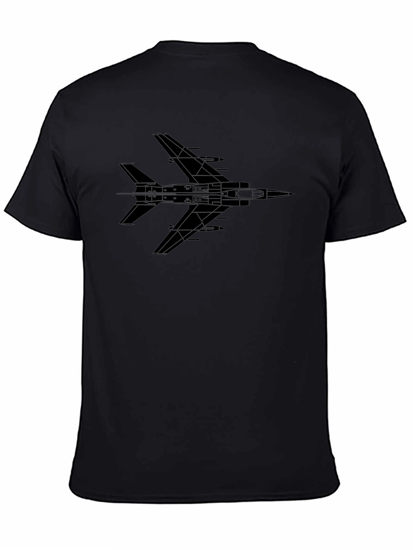 Jet Fighter Graphic Tee - Black