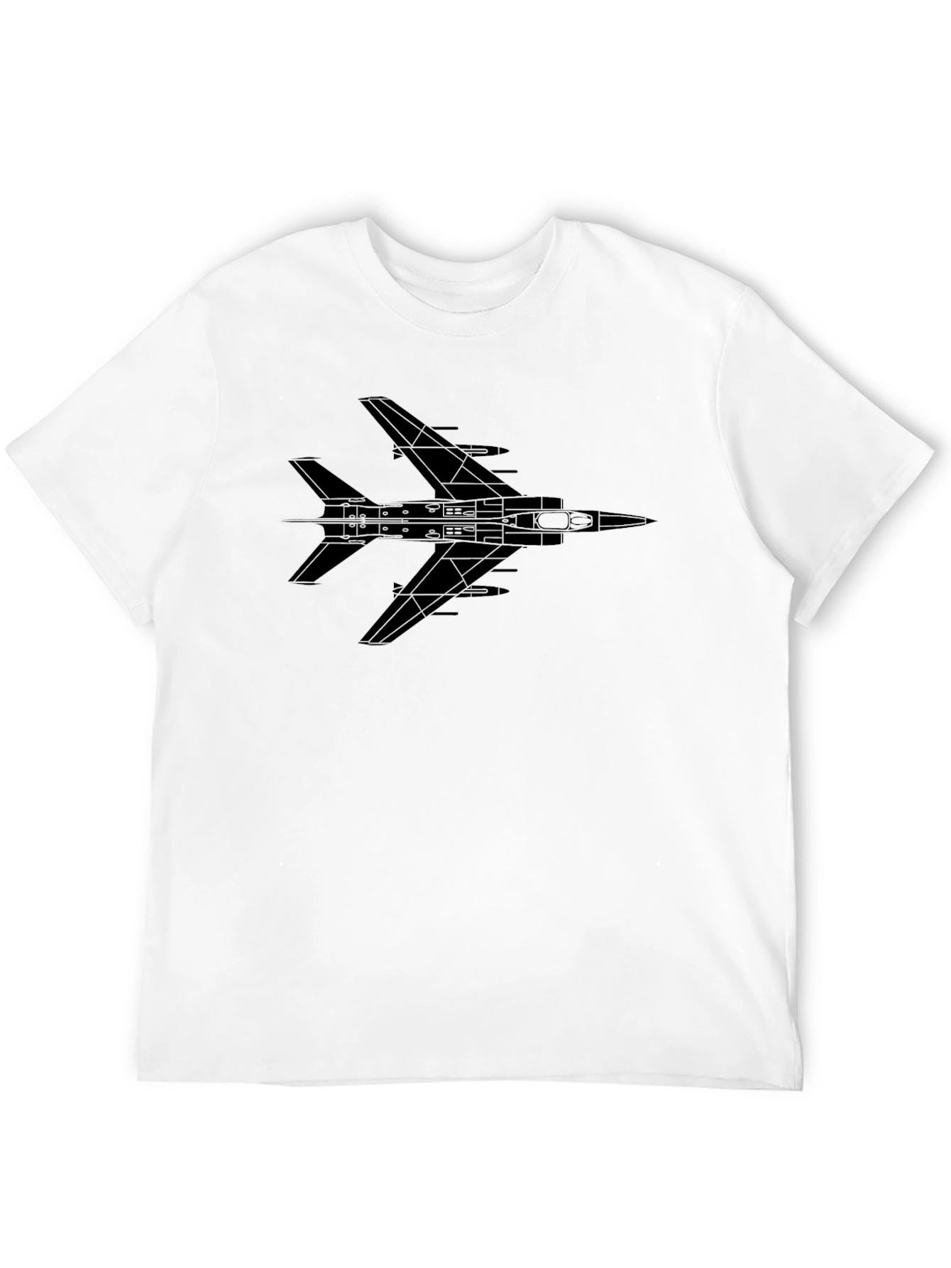 Jet Fighter Graphic Tee - Black