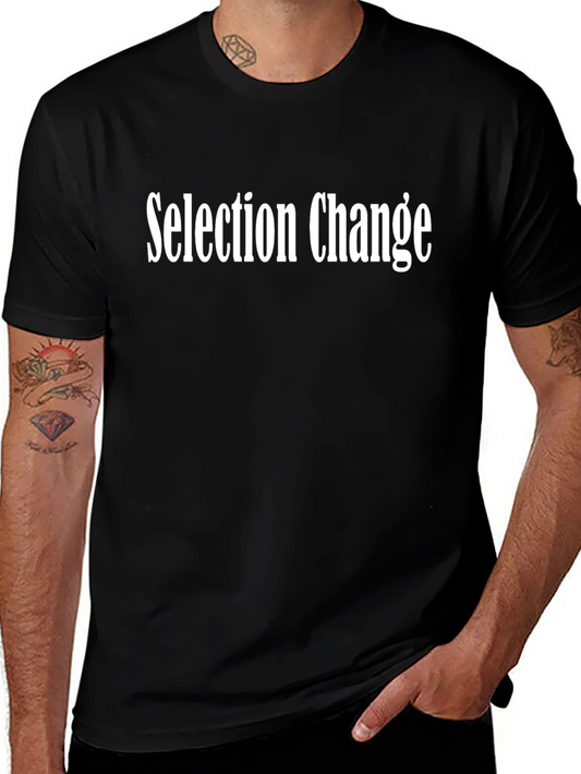 Selection Change Black Graphic Tee