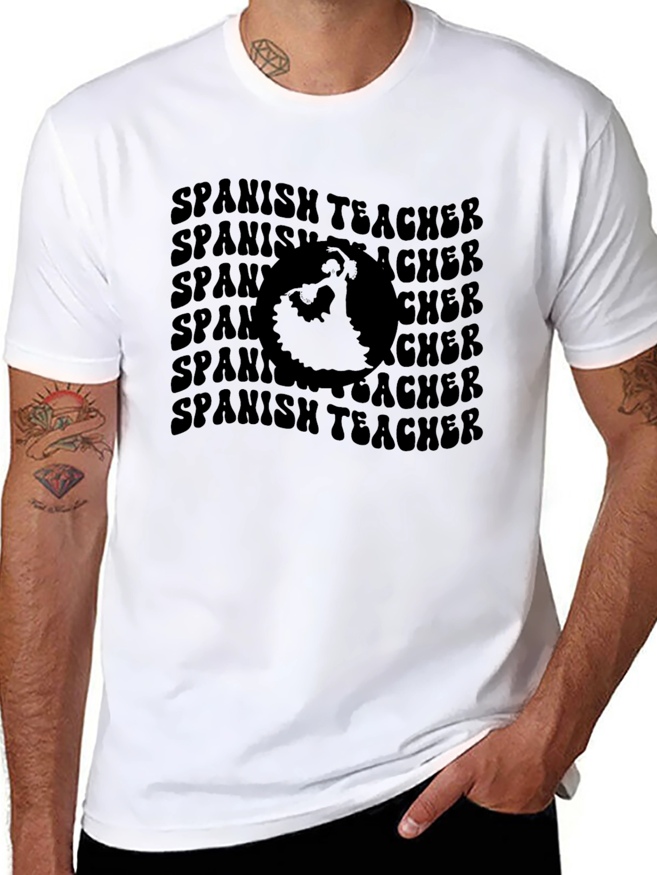 Spanish Teacher Graphic Tee - Black