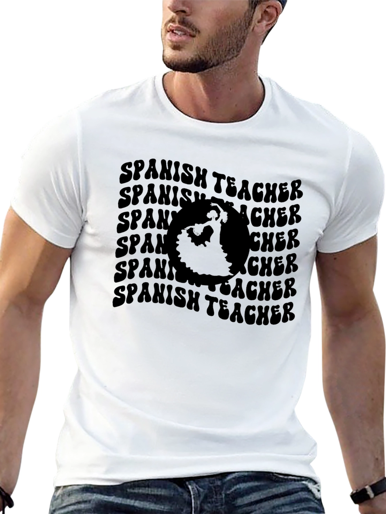 Spanish Teacher Graphic Tee - Black