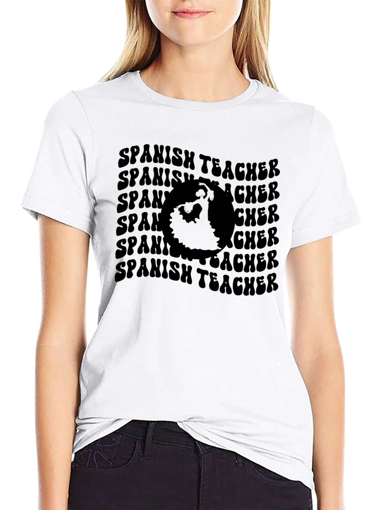 Spanish Teacher Graphic Tee - Black