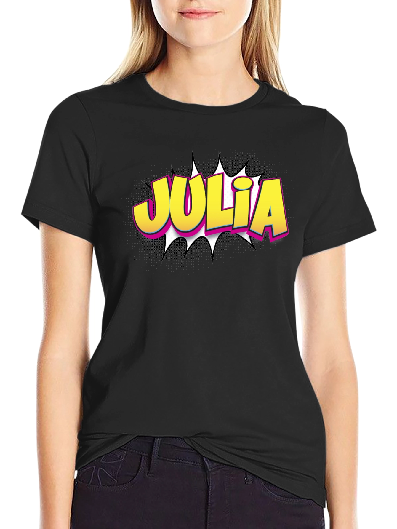 Julia Comic Book Style T-Shirt