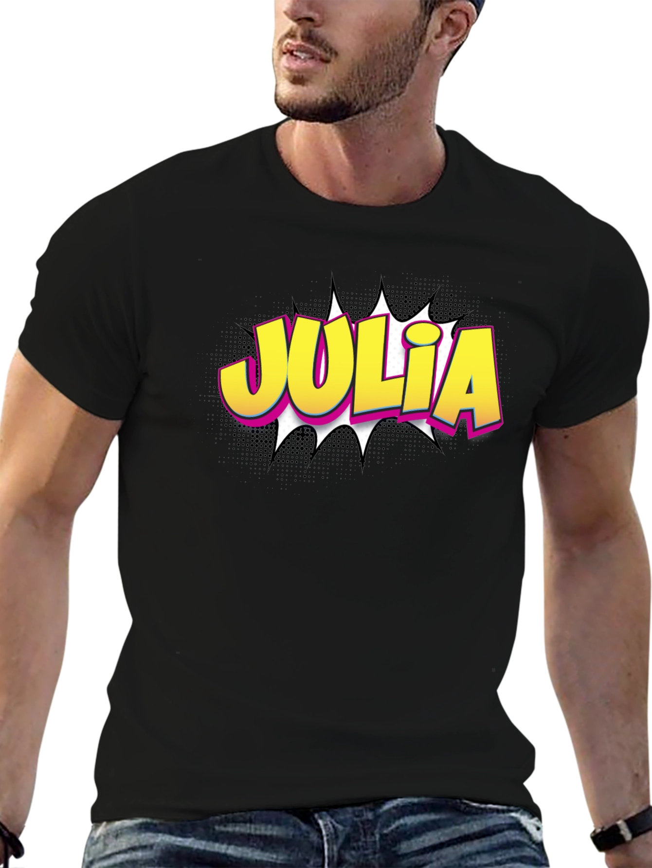 Julia Comic Book Style T-Shirt
