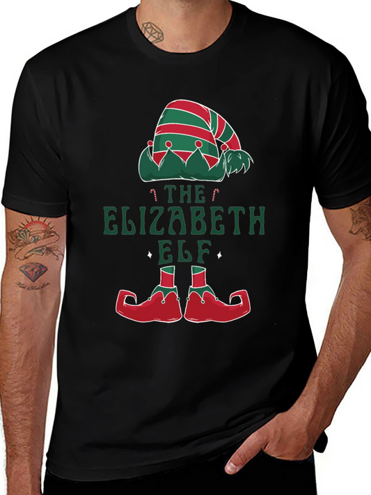 Elizabeth Elf Christmas T-Shirt Holiday Party