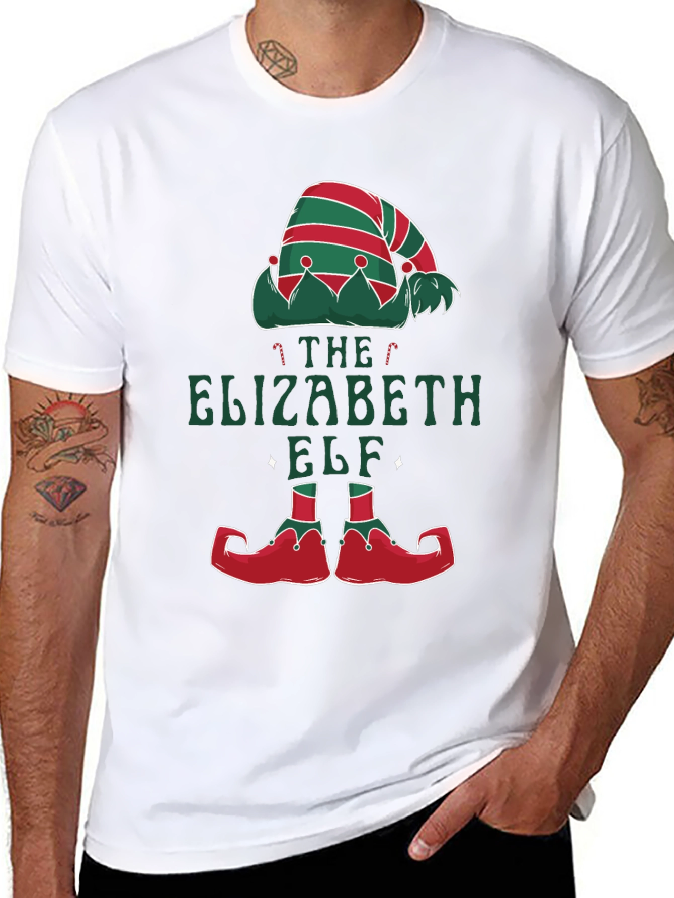 Elizabeth Elf Christmas T-Shirt Holiday Party
