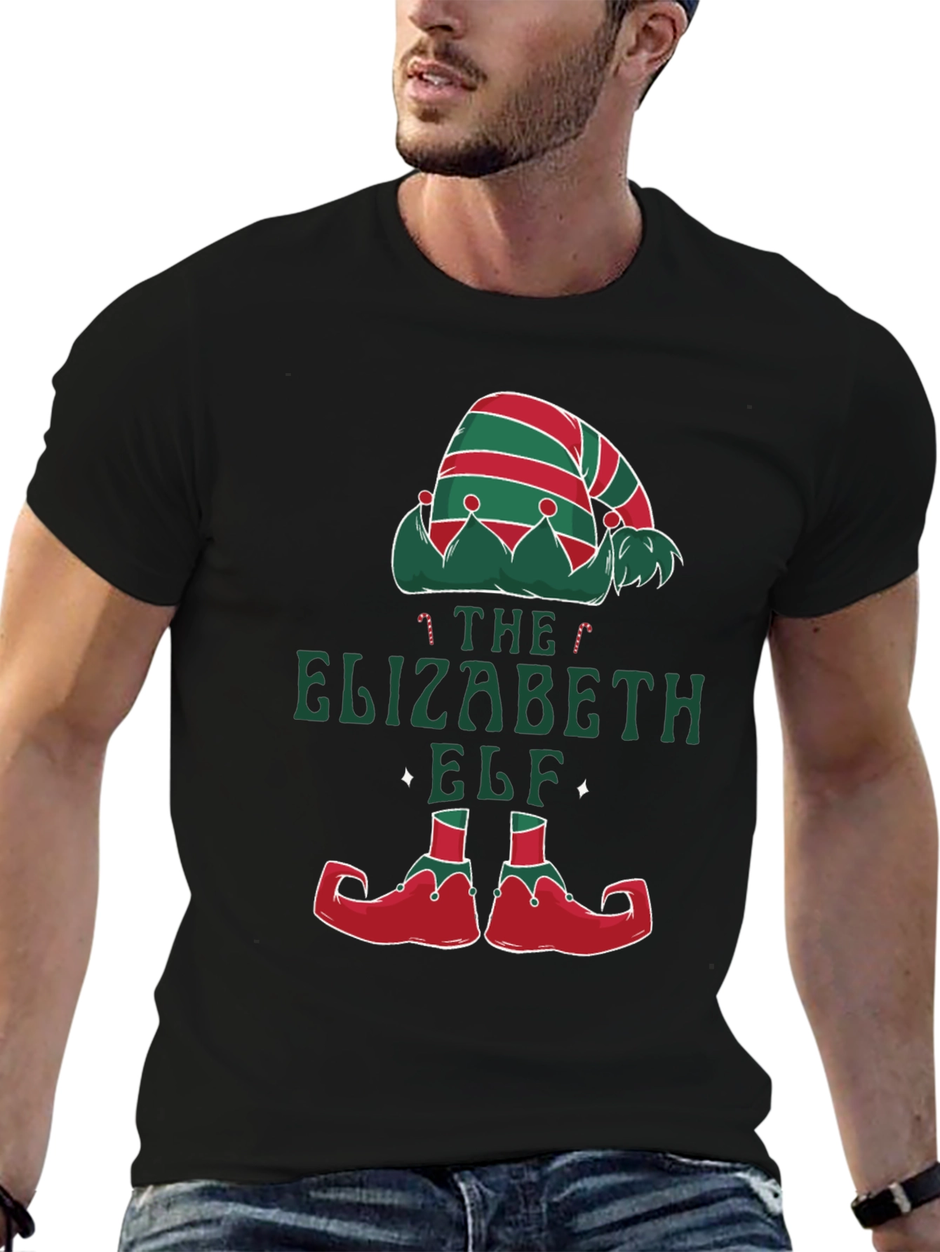 Elizabeth Elf Christmas T-Shirt Holiday Party