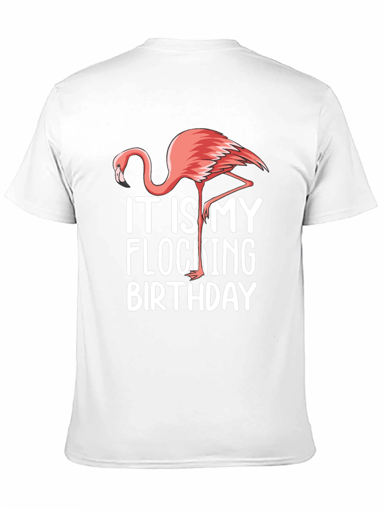 Its My Flocking Birthday T-Shirt Flamingo Graphic Tee