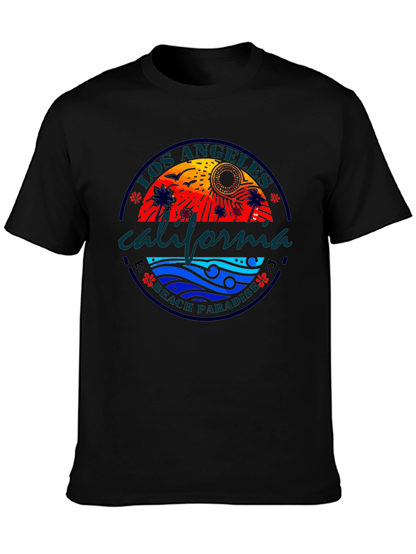 Los Angeles California Beach Paradise Graphic T-Shirt