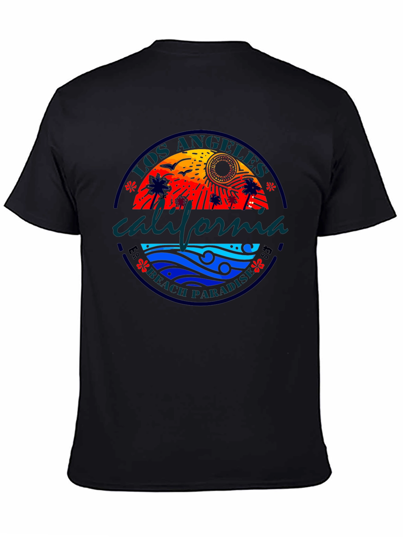 Los Angeles California Beach Paradise Graphic T-Shirt