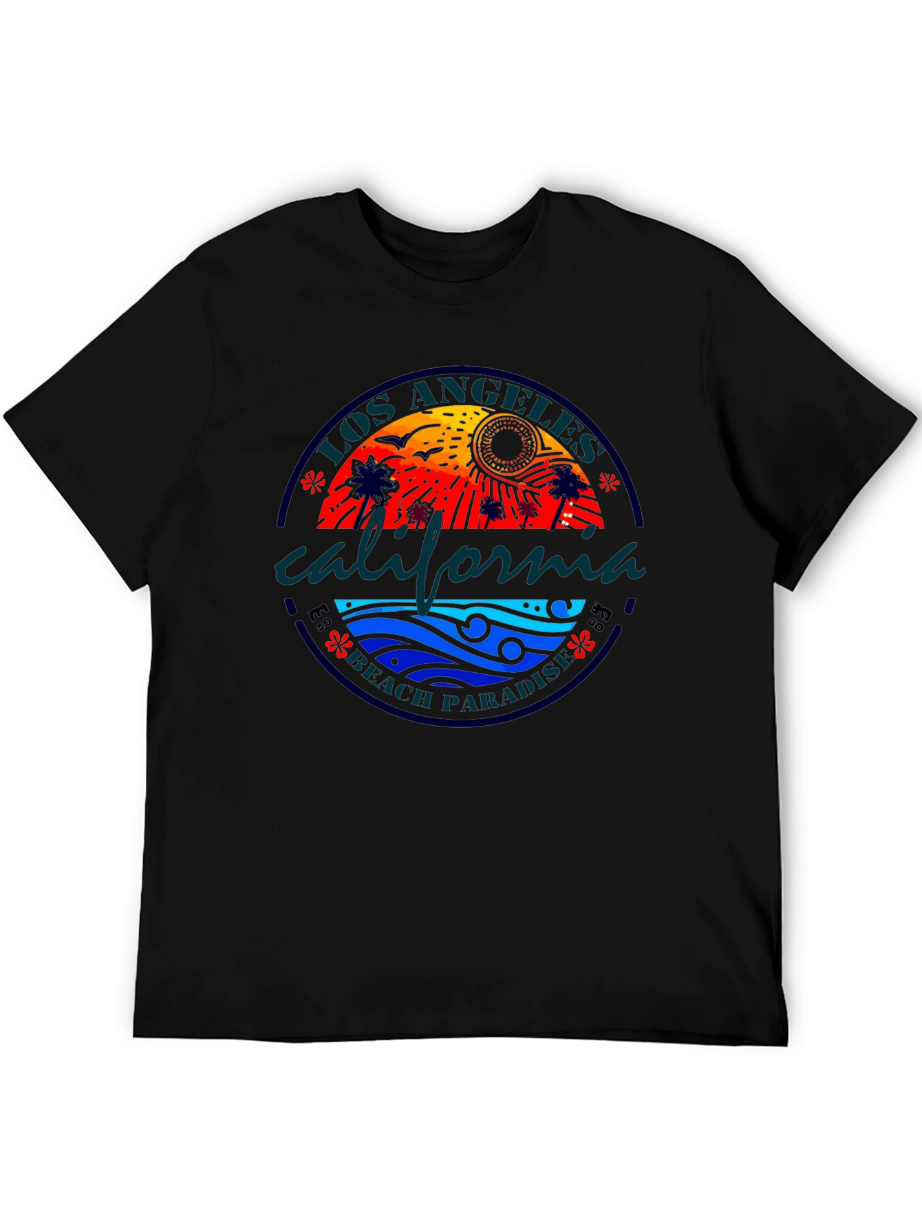 Los Angeles California Beach Paradise Graphic T-Shirt