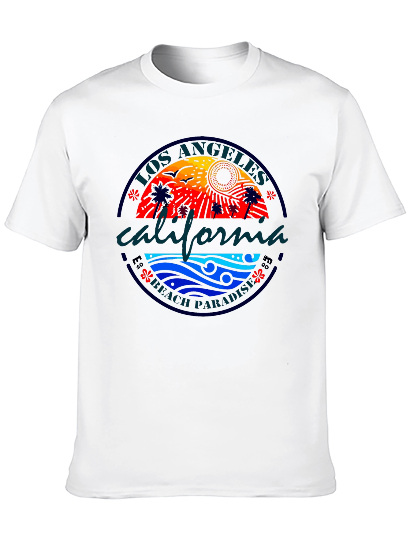 Los Angeles California Beach Paradise Graphic T-Shirt