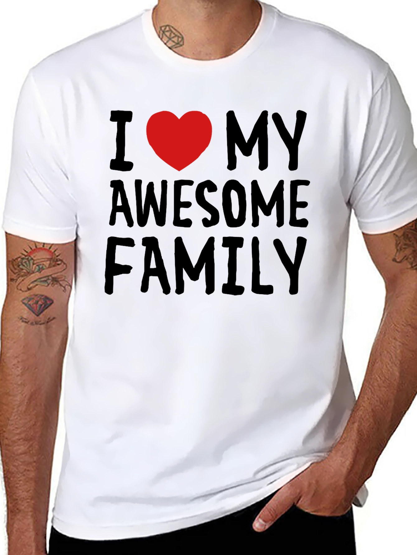 I Love My Awesome Family T-Shirt