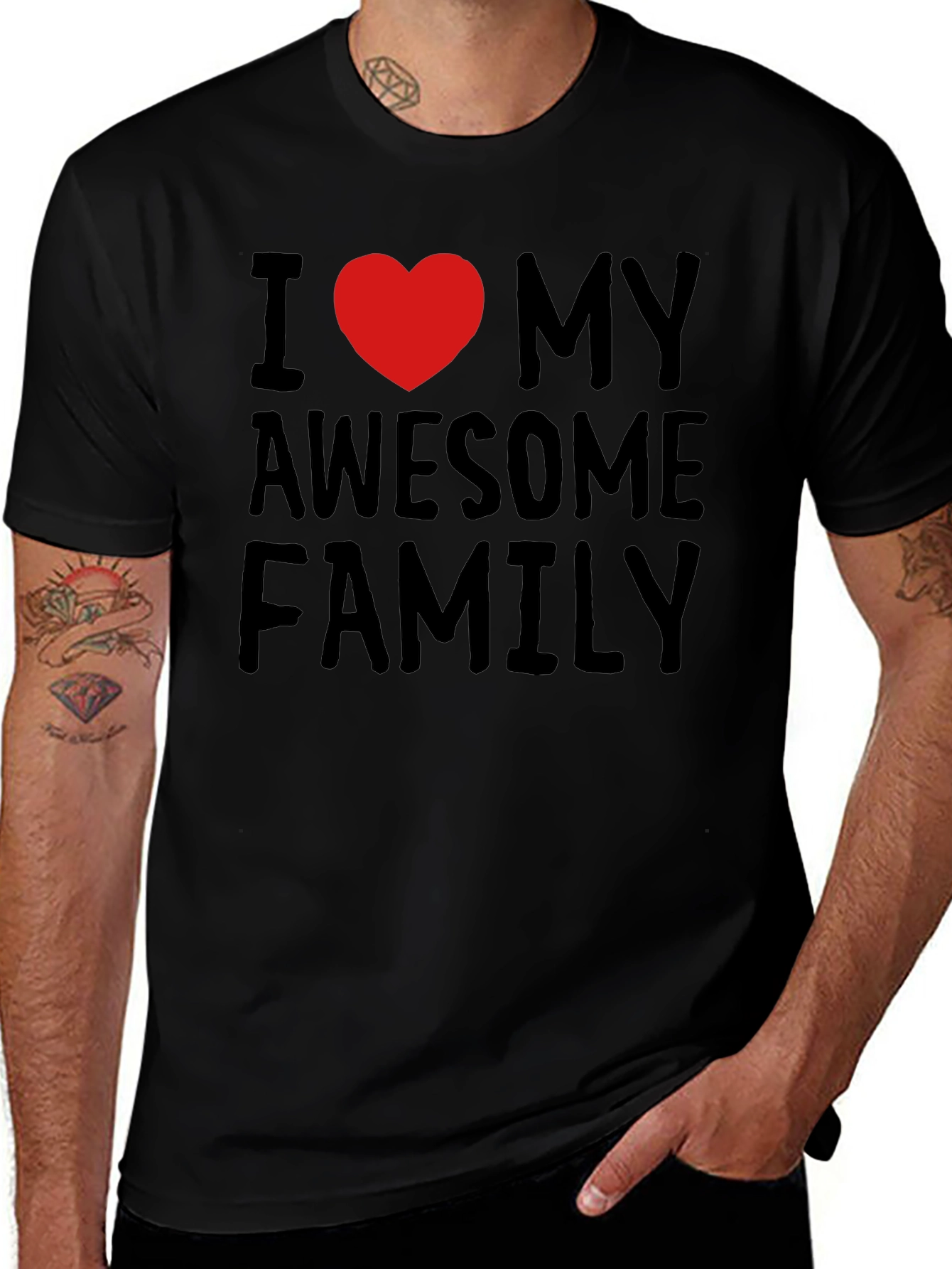 I Love My Awesome Family T-Shirt