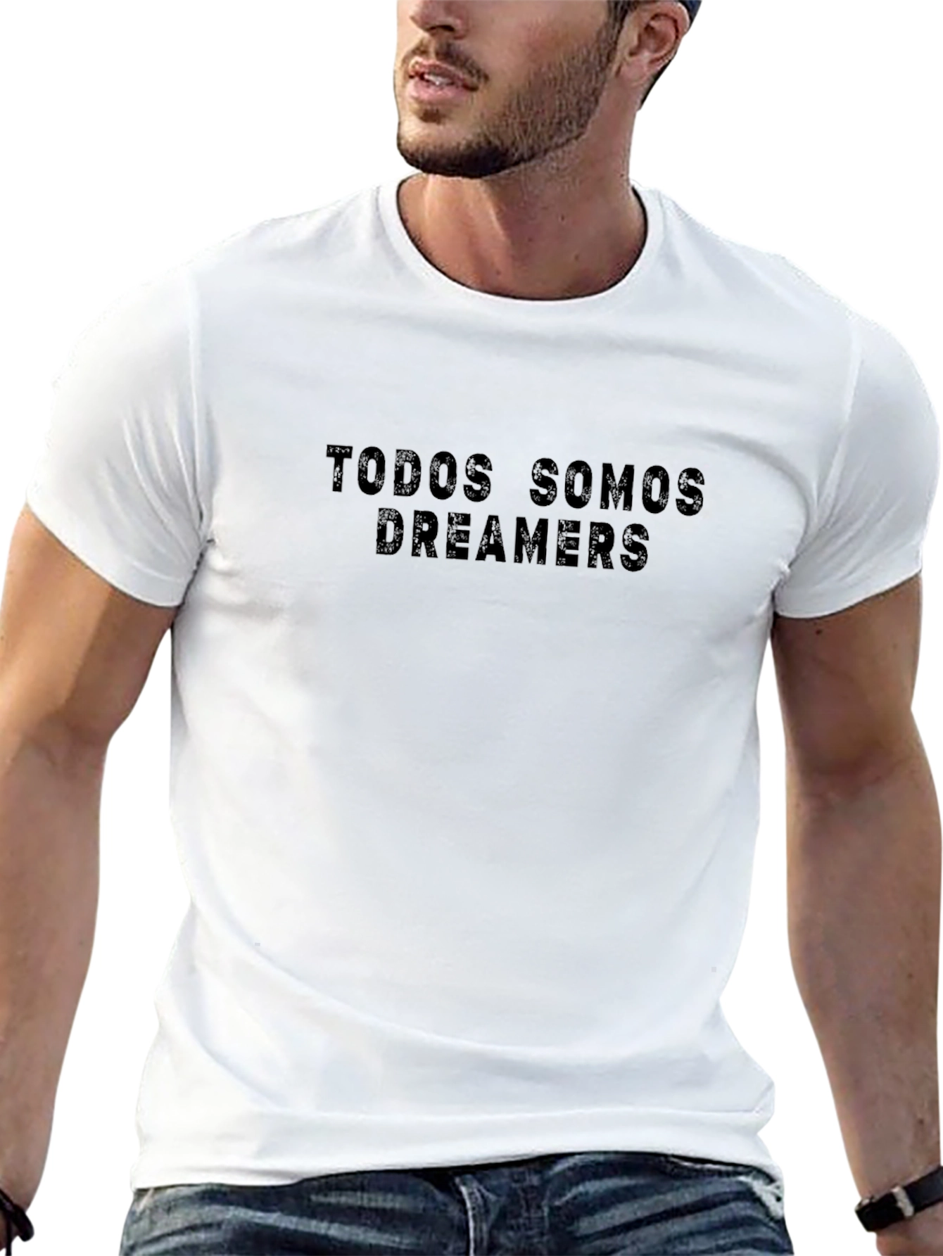 Todos Somos Dreamers Black Graphic Tee