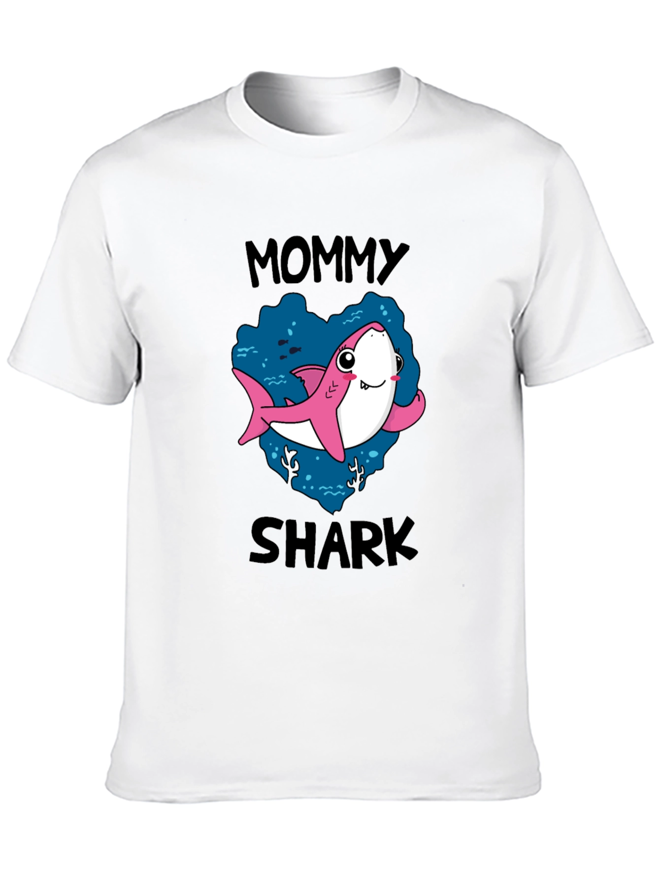 Mommy Shark T-Shirt - Cute Cartoon Graphic Tee