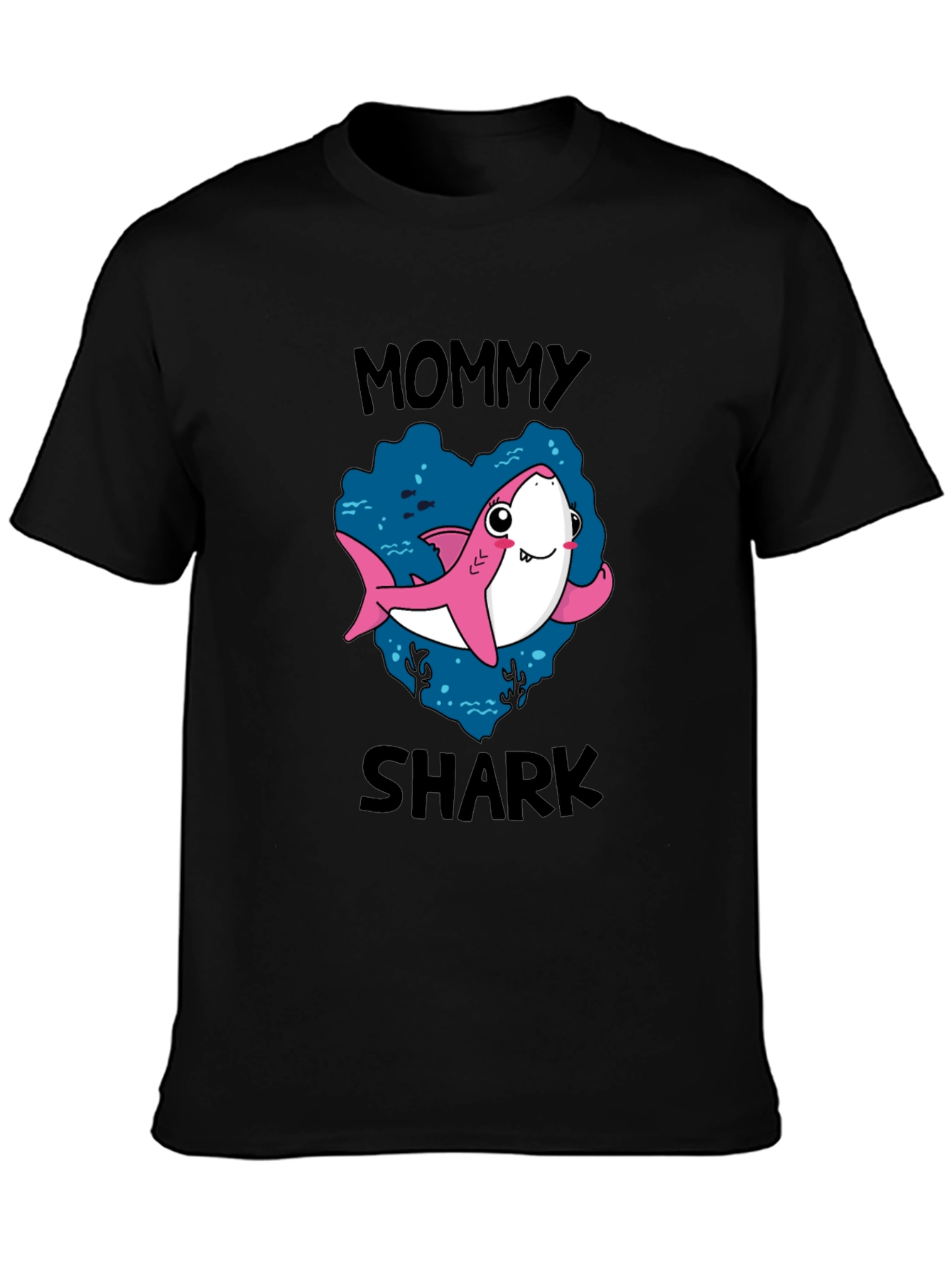 Mommy Shark T-Shirt - Cute Cartoon Graphic Tee