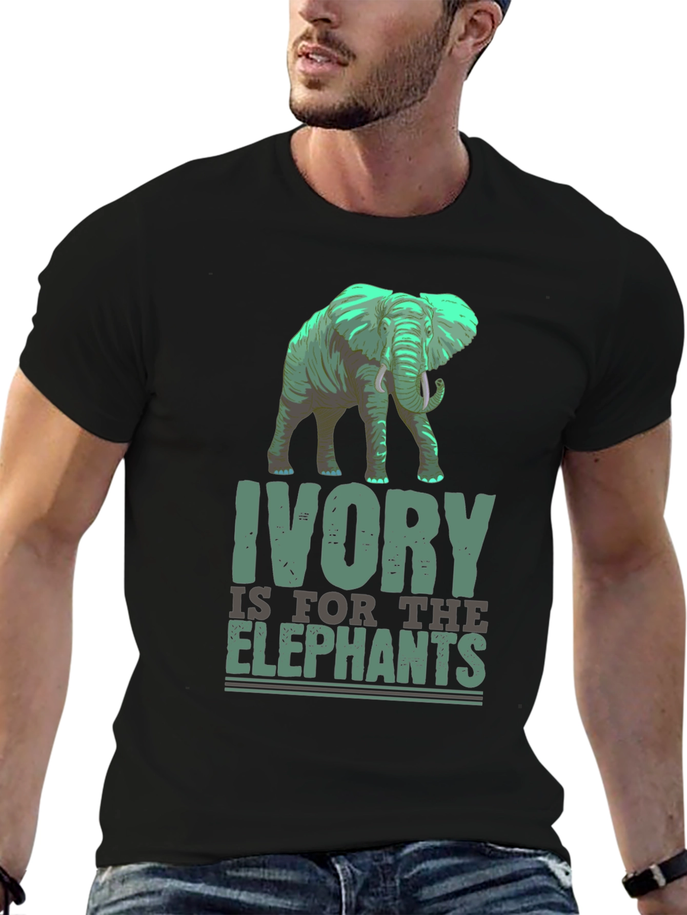 Ivory is for the Elephants Graphic T-Shirt