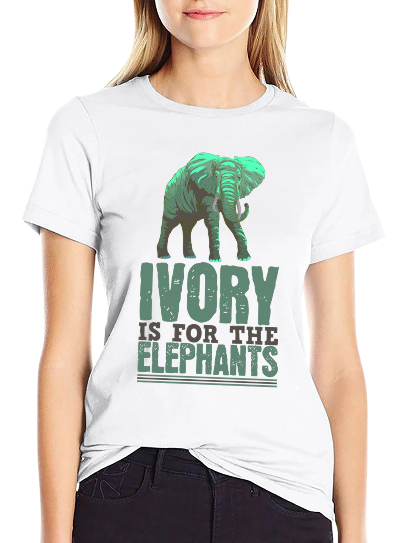 Ivory is for the Elephants Graphic T-Shirt