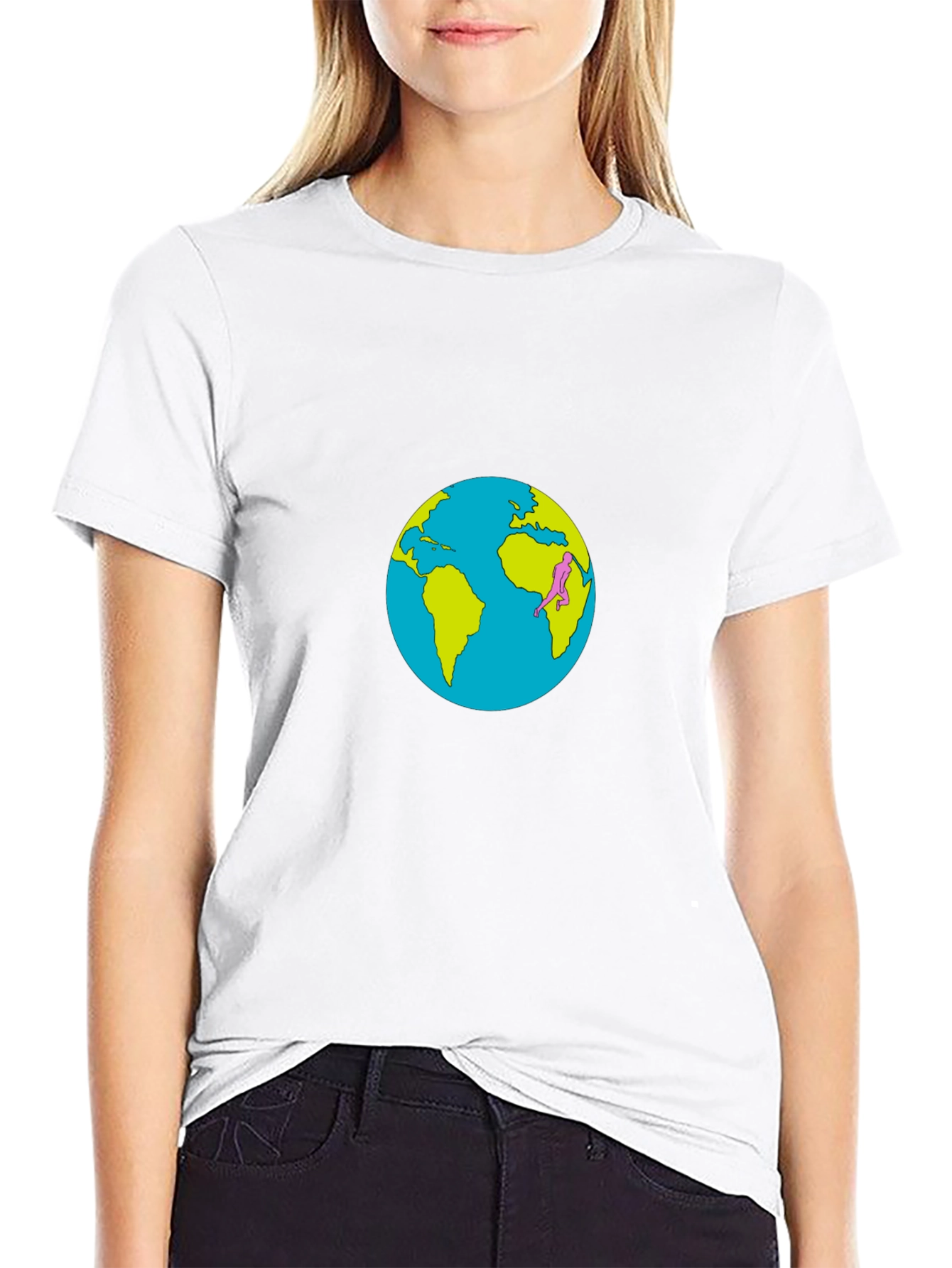 Earth Day T-Shirt: Global Runner Design