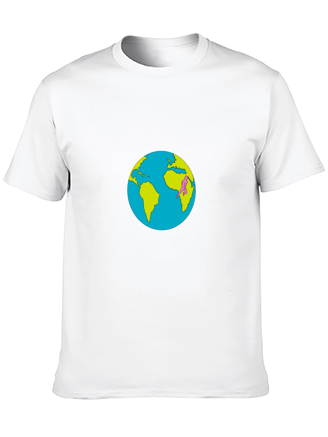 Earth Day T-Shirt: Global Runner Design